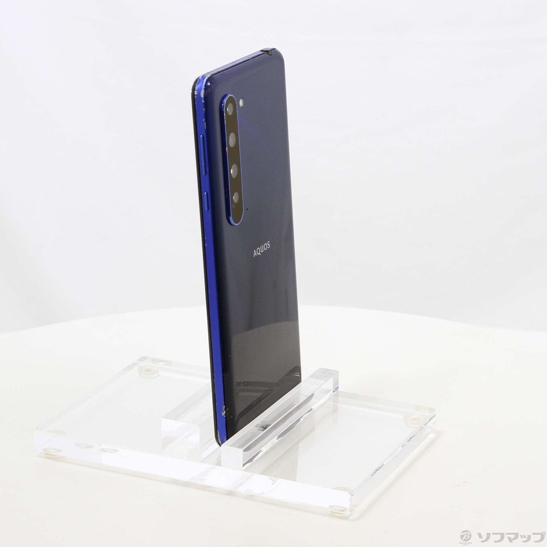 中古】AQUOS R5G 256GB アースブルー 908SH SoftBankロック解除SIM