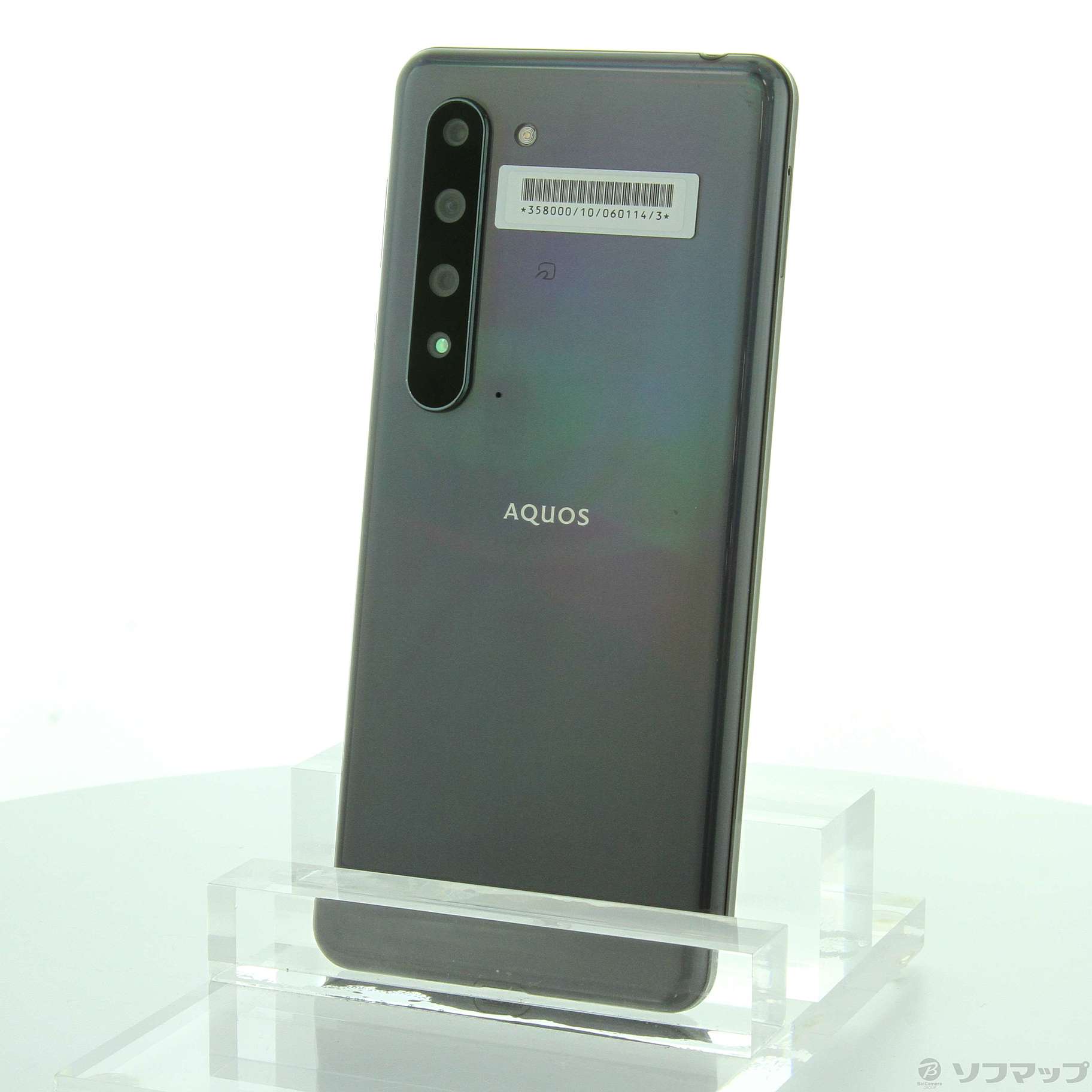 中古】AQUOS R5G 256GB ブラックレイ 908SH SoftBankロック解除SIM ...