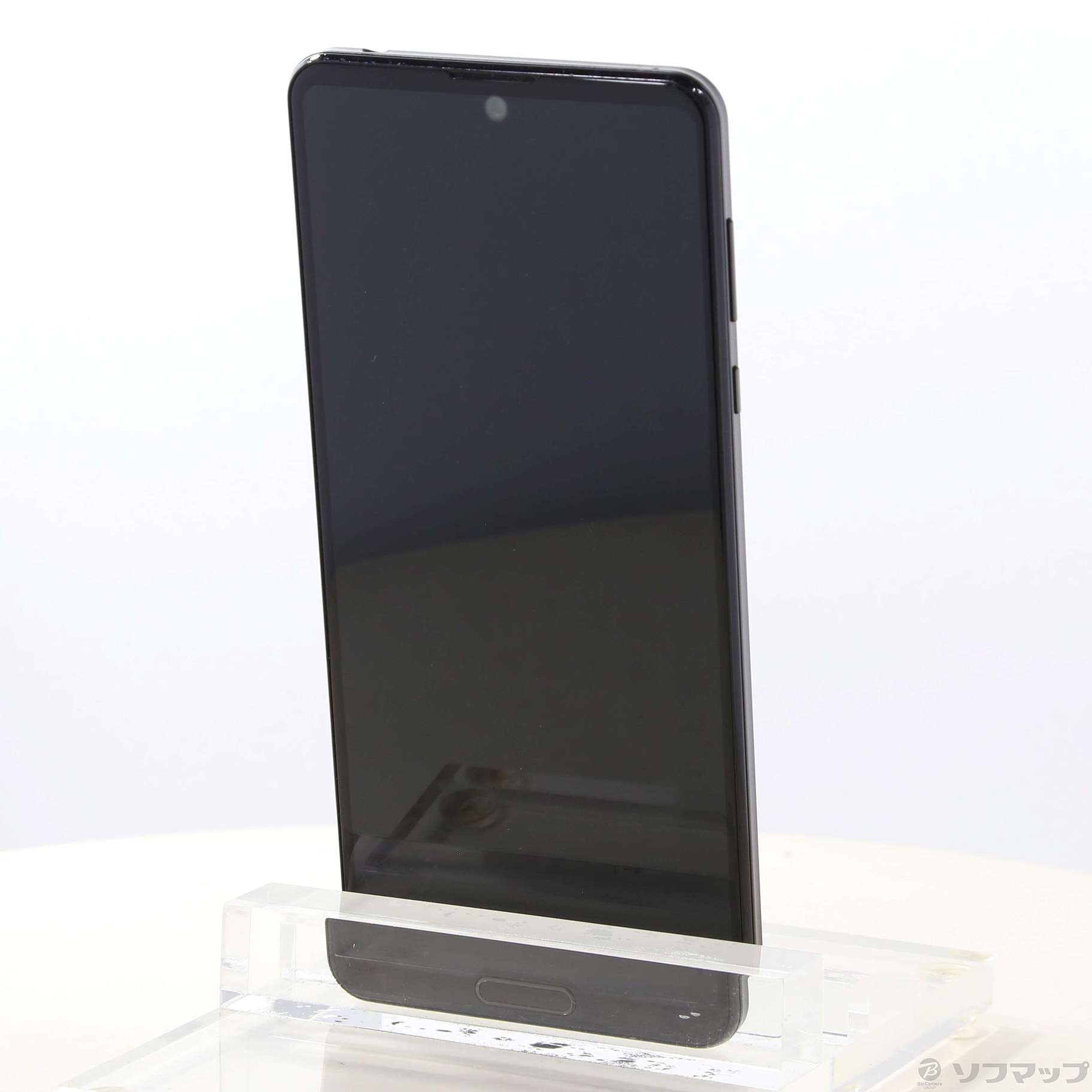 中古】AQUOS R5G 256GB ブラックレイ 908SH SoftBankロック解除SIM