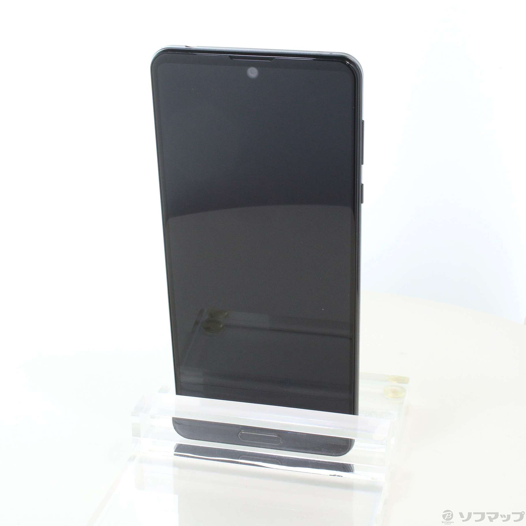 中古】AQUOS R5G 256GB ブラックレイ 908SH SoftBankロック解除SIM 