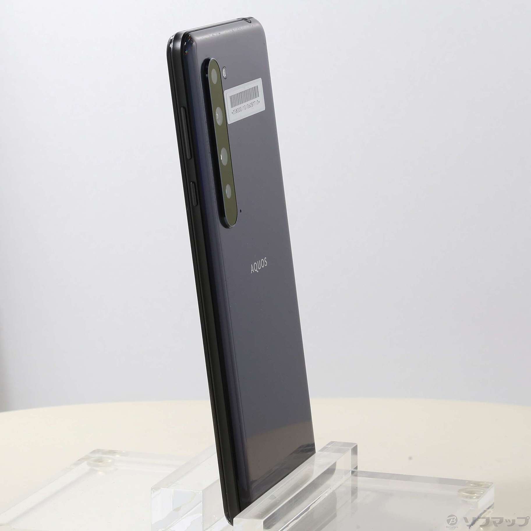 中古】AQUOS R5G 256GB ブラックレイ 908SH SoftBankロック解除SIM