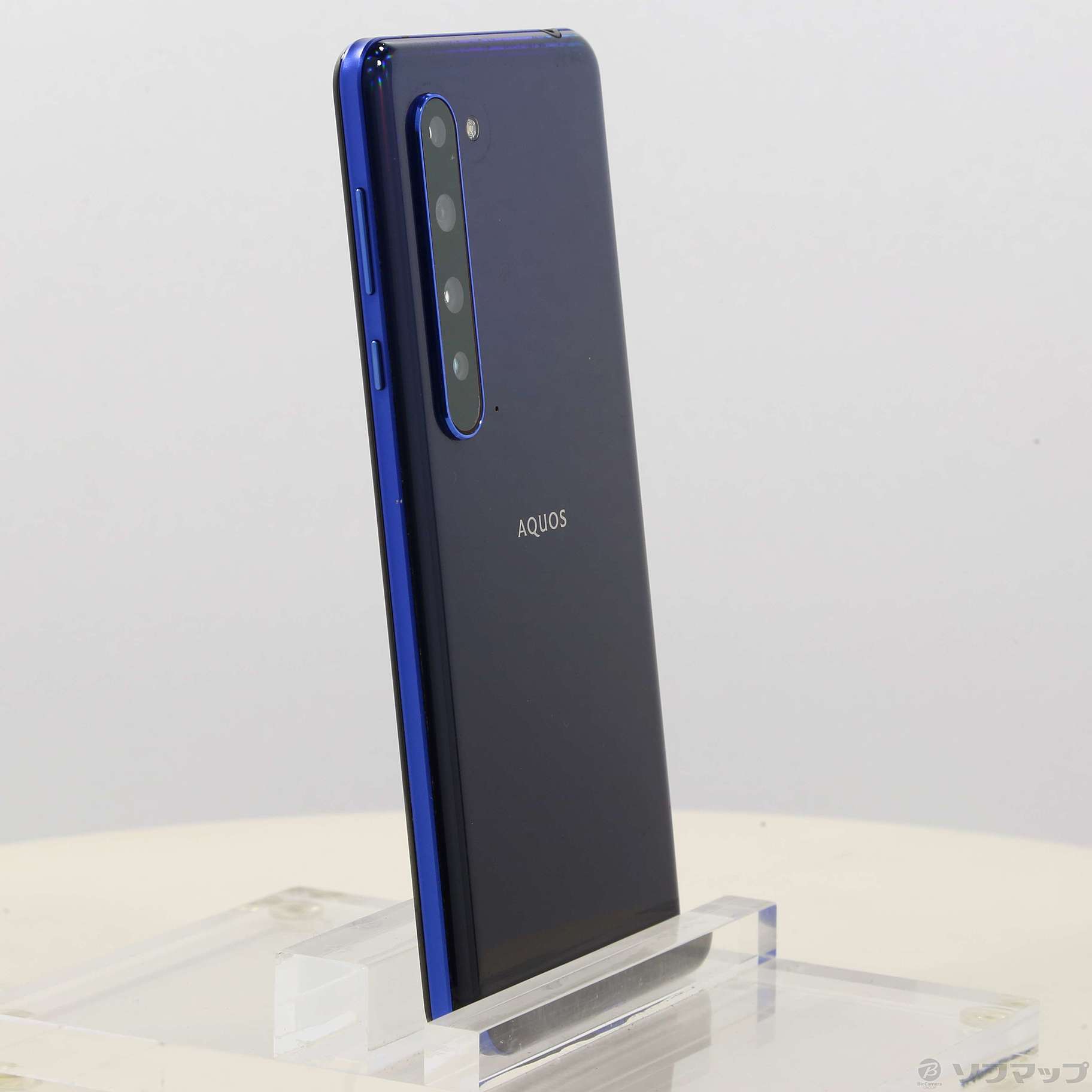 中古】AQUOS R5G 256GB アースブルー 908SH SoftBankロック解除SIM