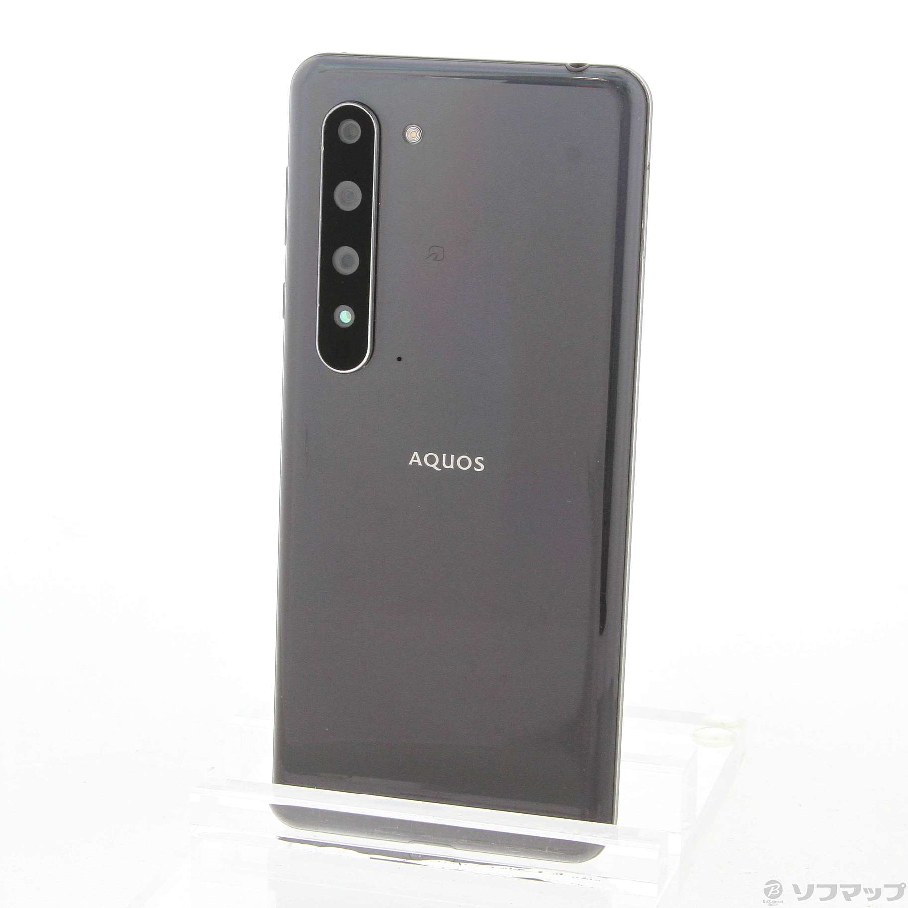 中古】AQUOS R5G 256GB ブラックレイ 908SH SoftBankロック解除