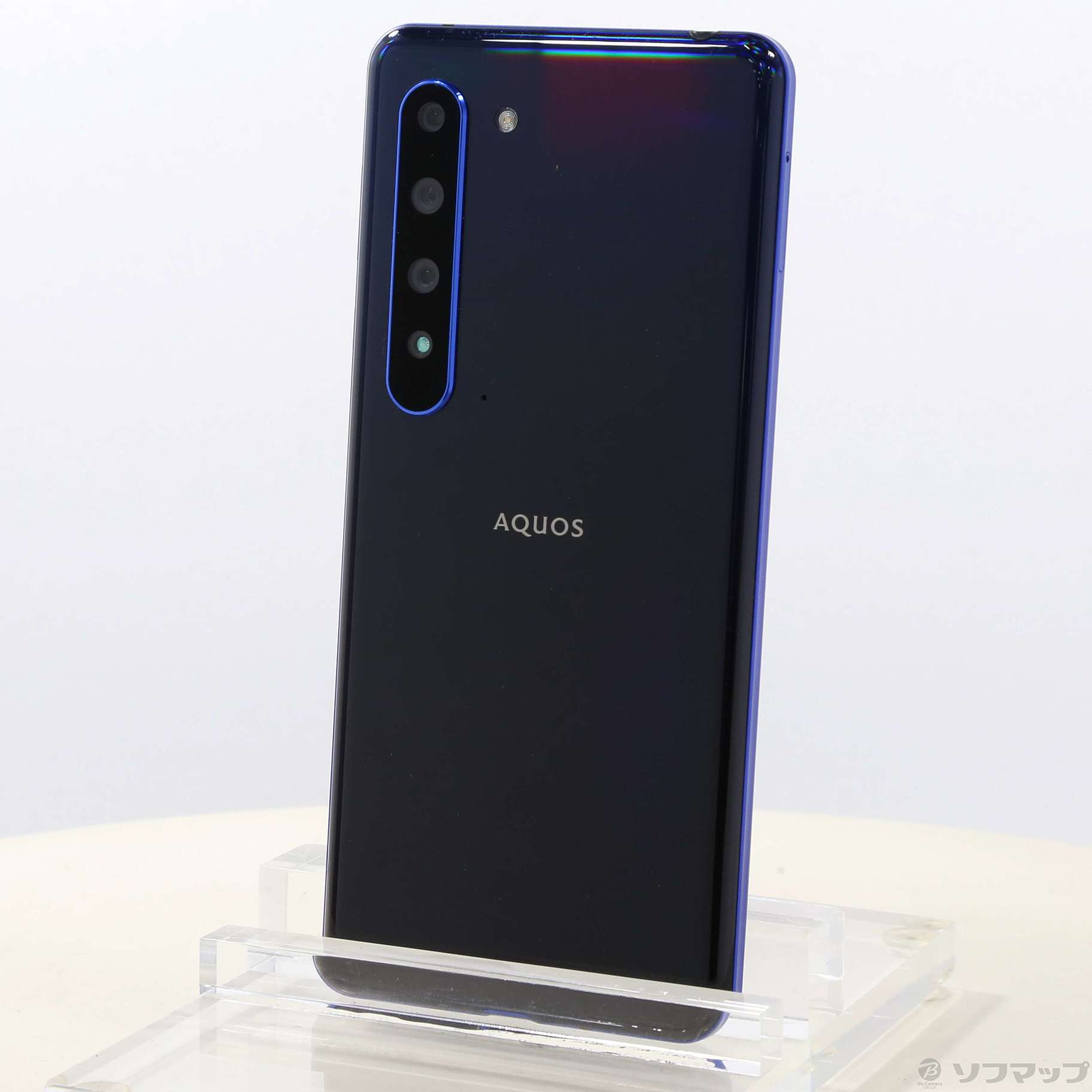 中古】AQUOS R5G 256GB アースブルー 908SH SoftBankロック解除SIM