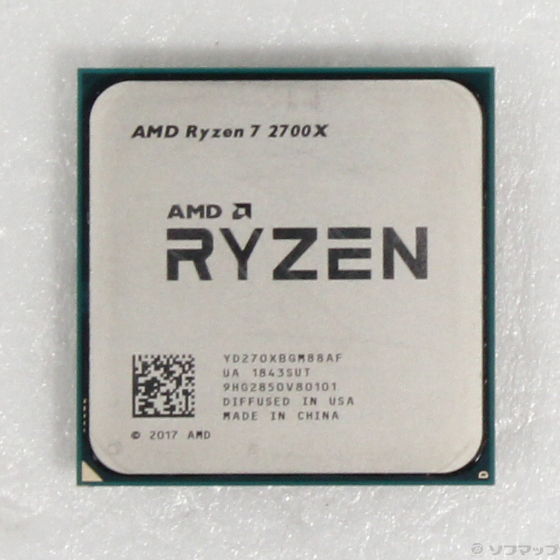 中古】Ryzen 7 2700X 〔3.7GHz／SOCKET AM4〕 [2133044434260