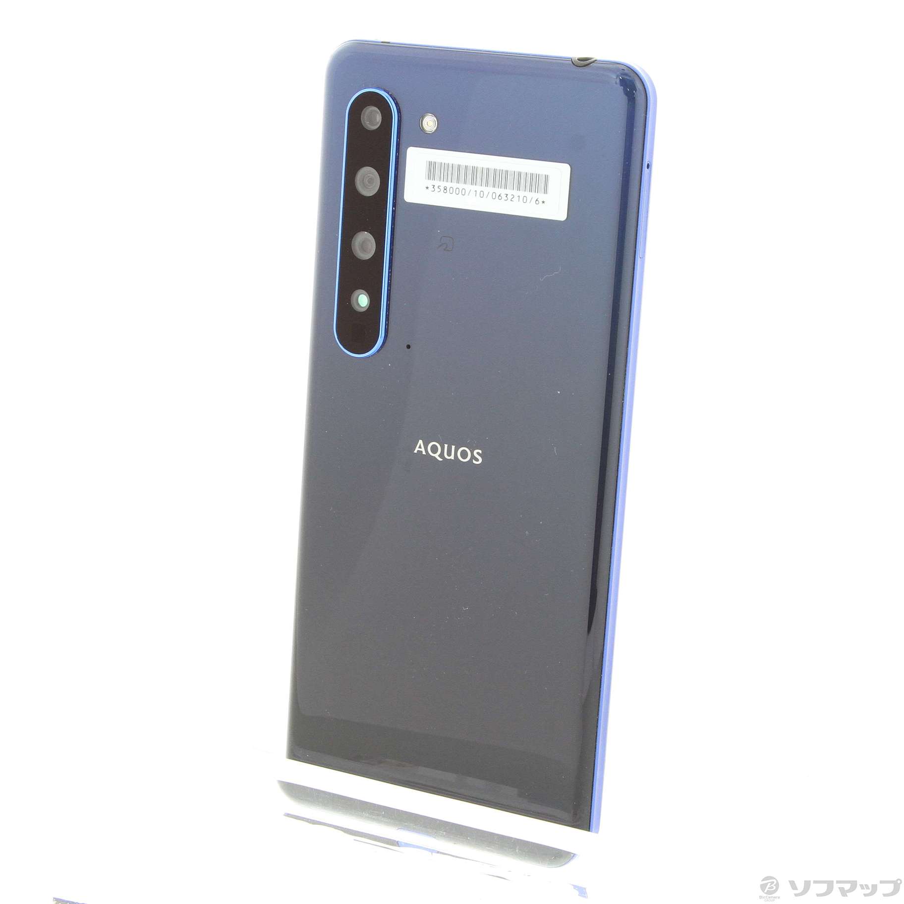 中古】AQUOS R5G 256GB アースブルー 908SH SoftBankロック解除SIM ...