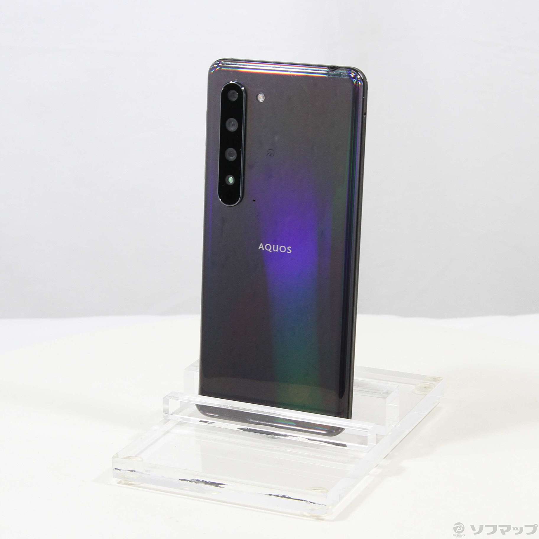 中古】AQUOS R5G 256GB ブラックレイ 908SH SoftBankロック解除