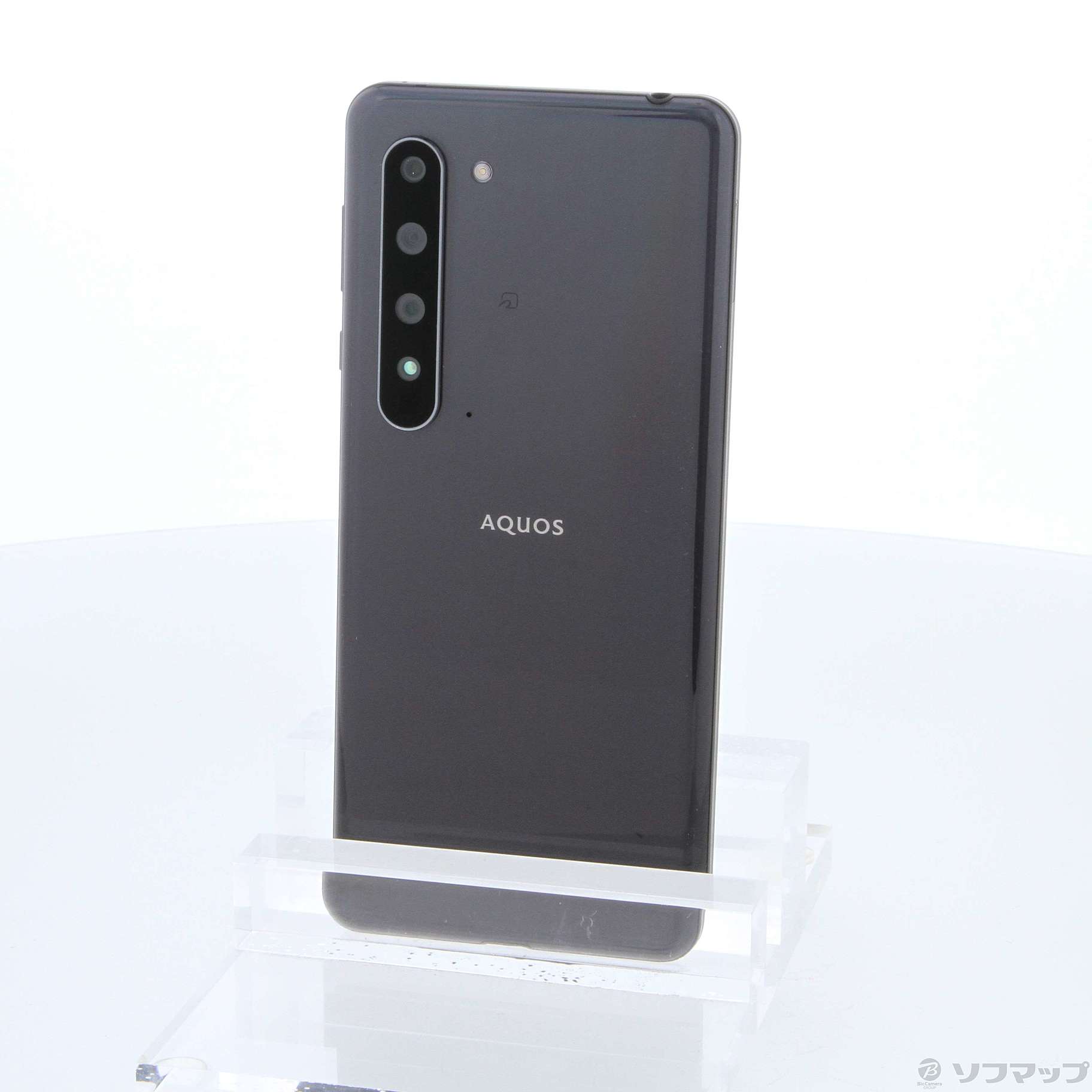 中古】AQUOS R5G 256GB ブラックレイ 908SH SoftBankロック解除