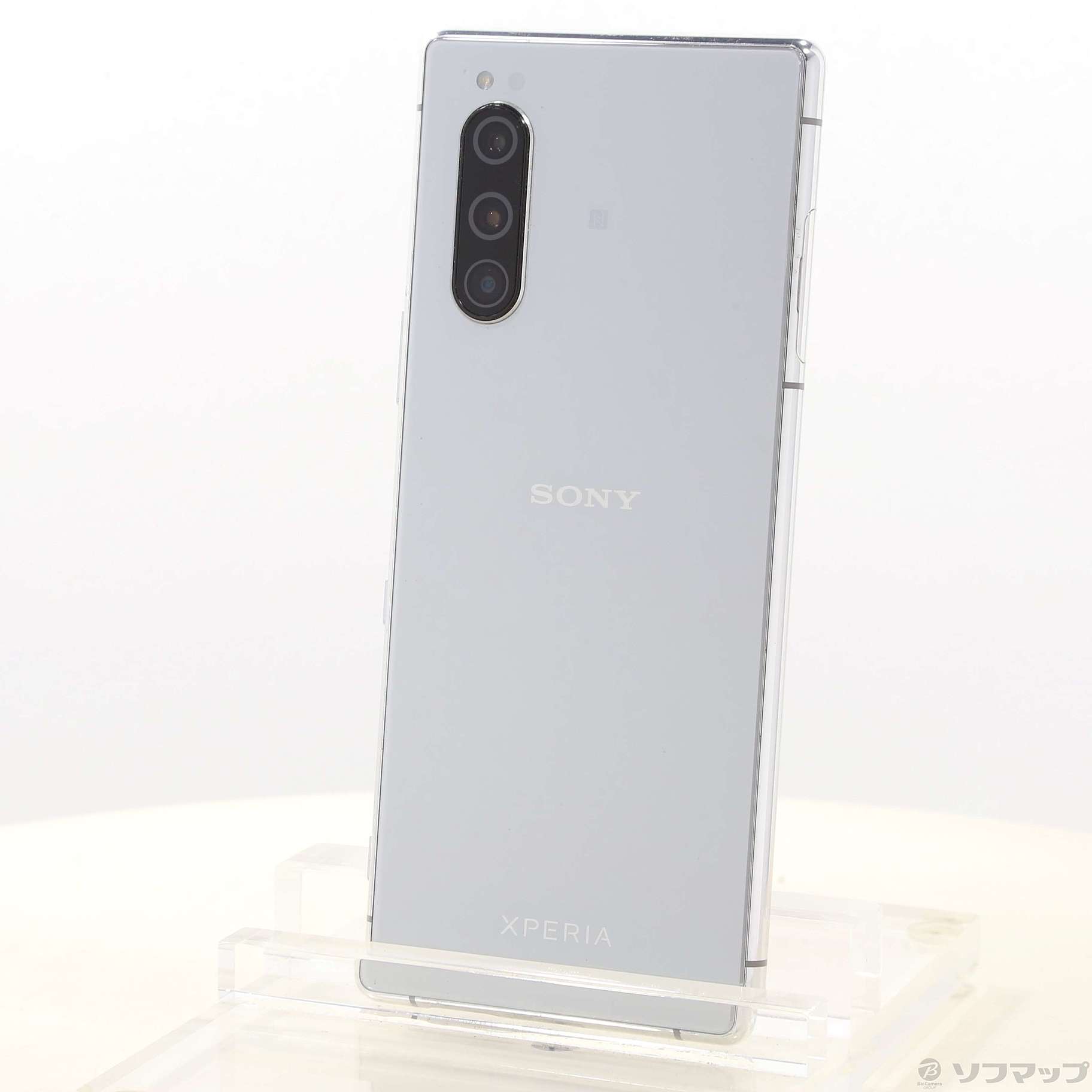 中古】Xperia 5 64GB グレー 901SO SoftBankロック解除SIMフリー