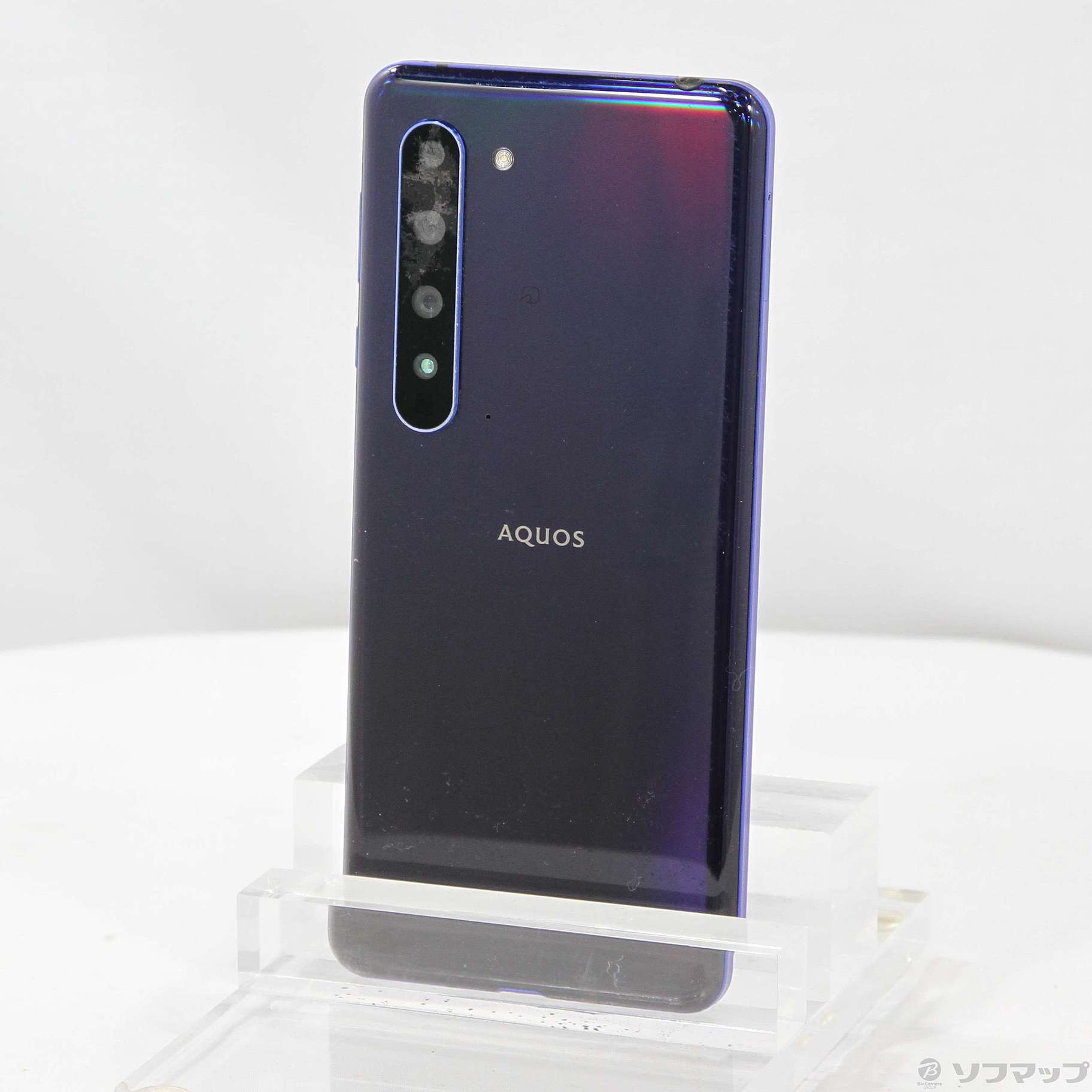 中古】セール対象品 AQUOS R5G 256GB アースブルー 908SH SoftBank