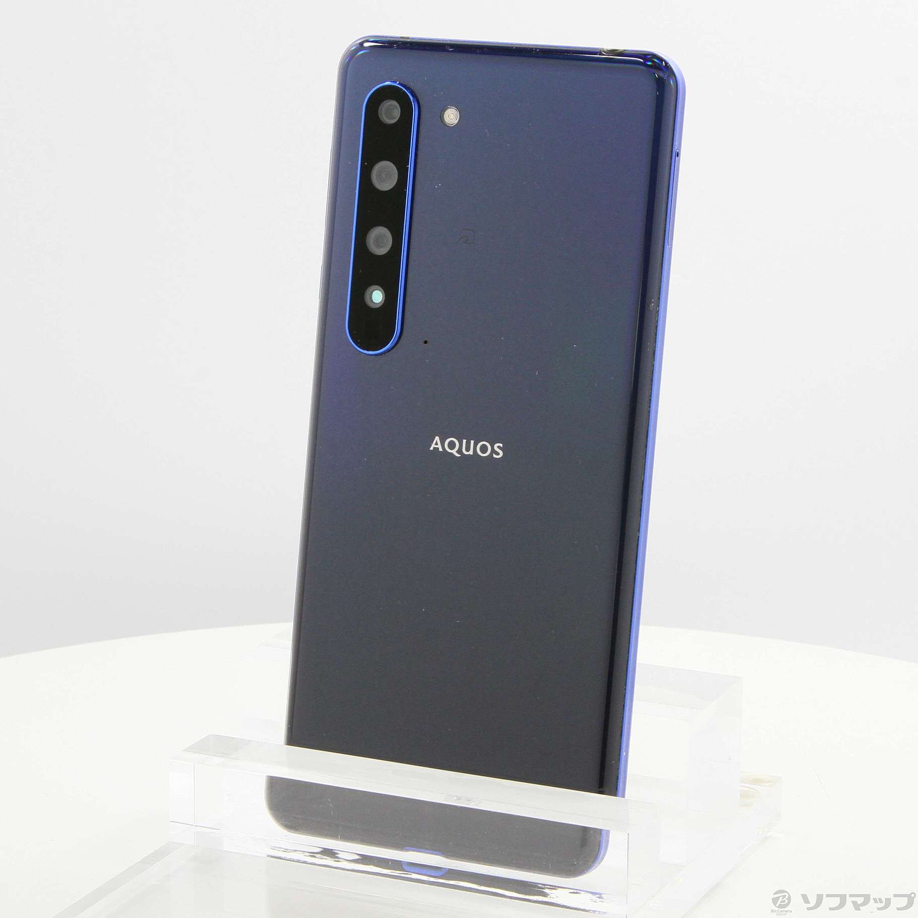 中古】AQUOS R5G 256GB アースブルー 908SH SoftBankロック解除SIM