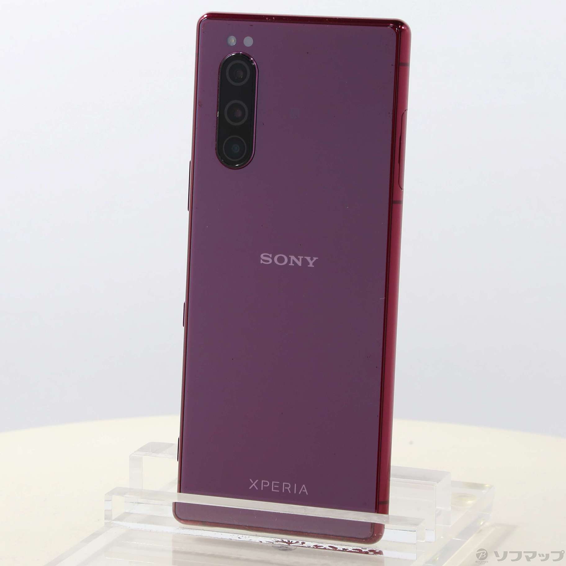 中古】Xperia 5 64GB レッド 901SO SoftBankロック解除SIMフリー