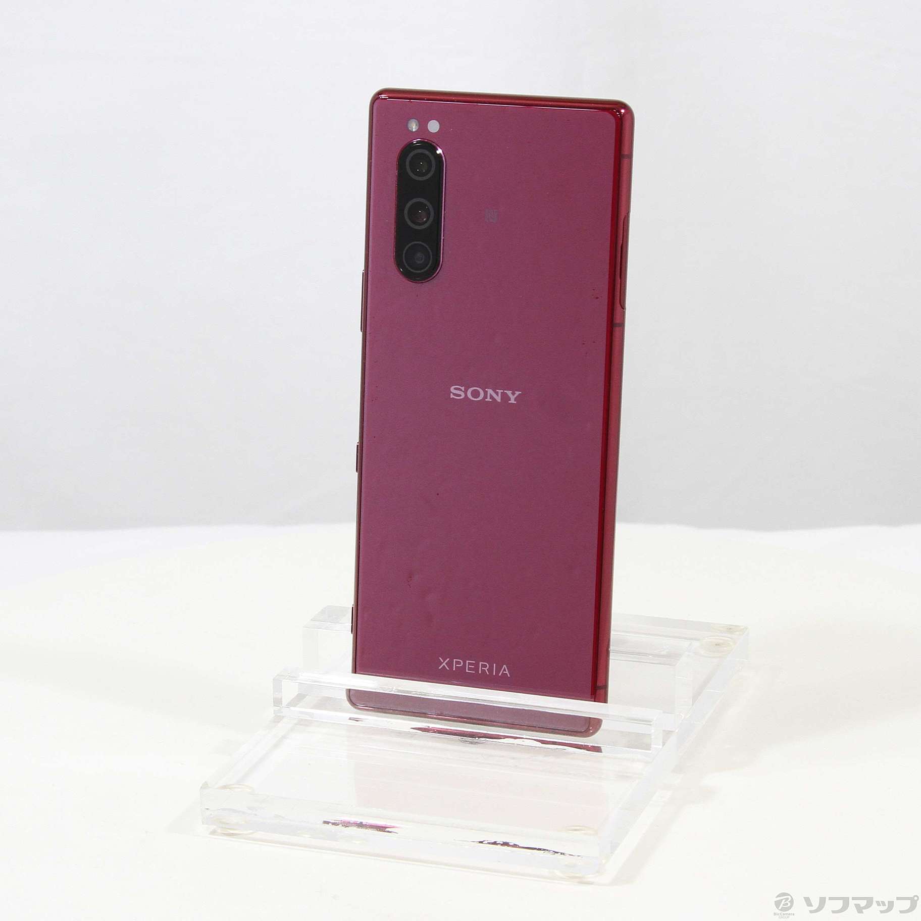 ◇Ki250】 Xperia5 901SO レッド SIMフリー - スマートフォン本体