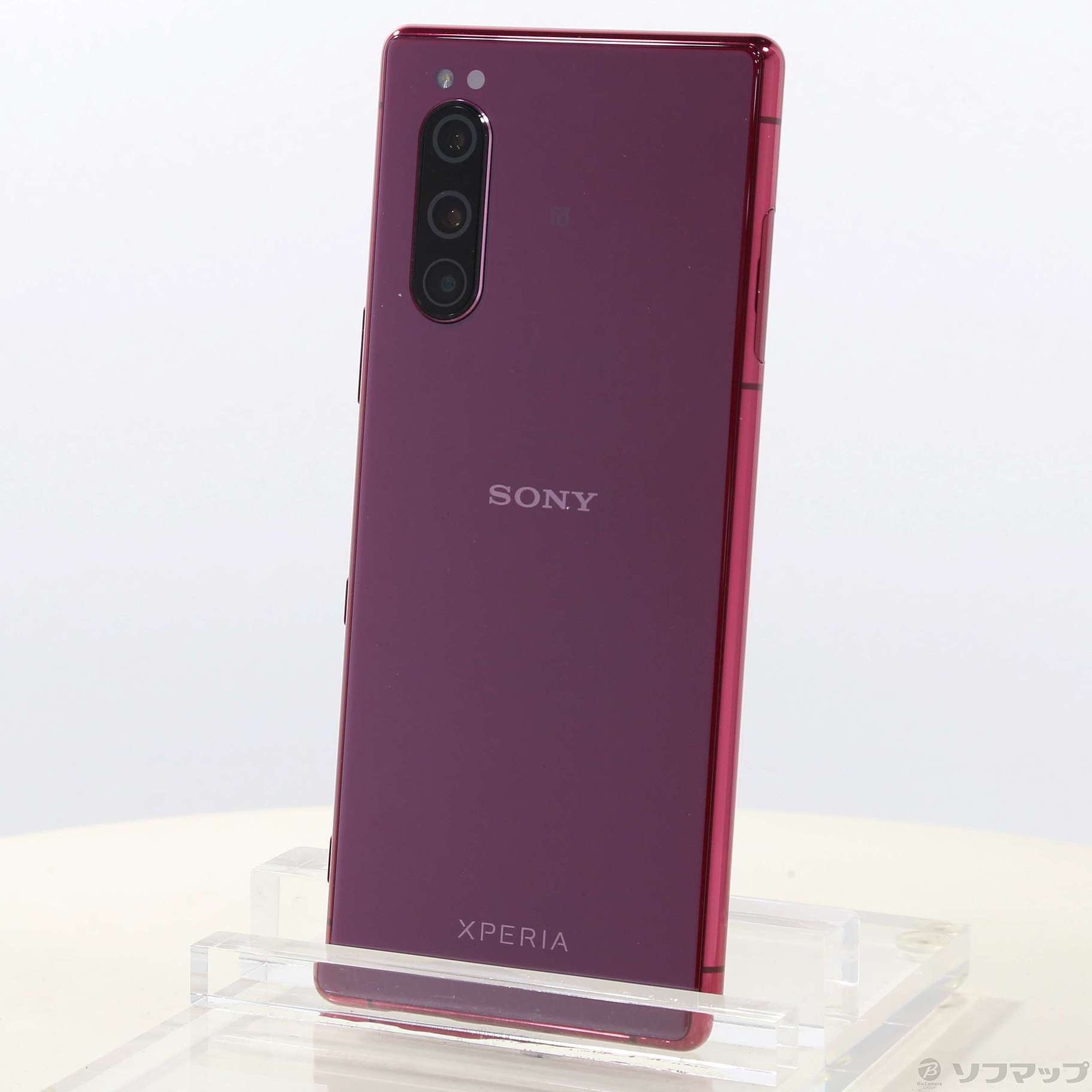 中古】Xperia 5 64GB レッド 901SO SoftBankロック解除SIMフリー