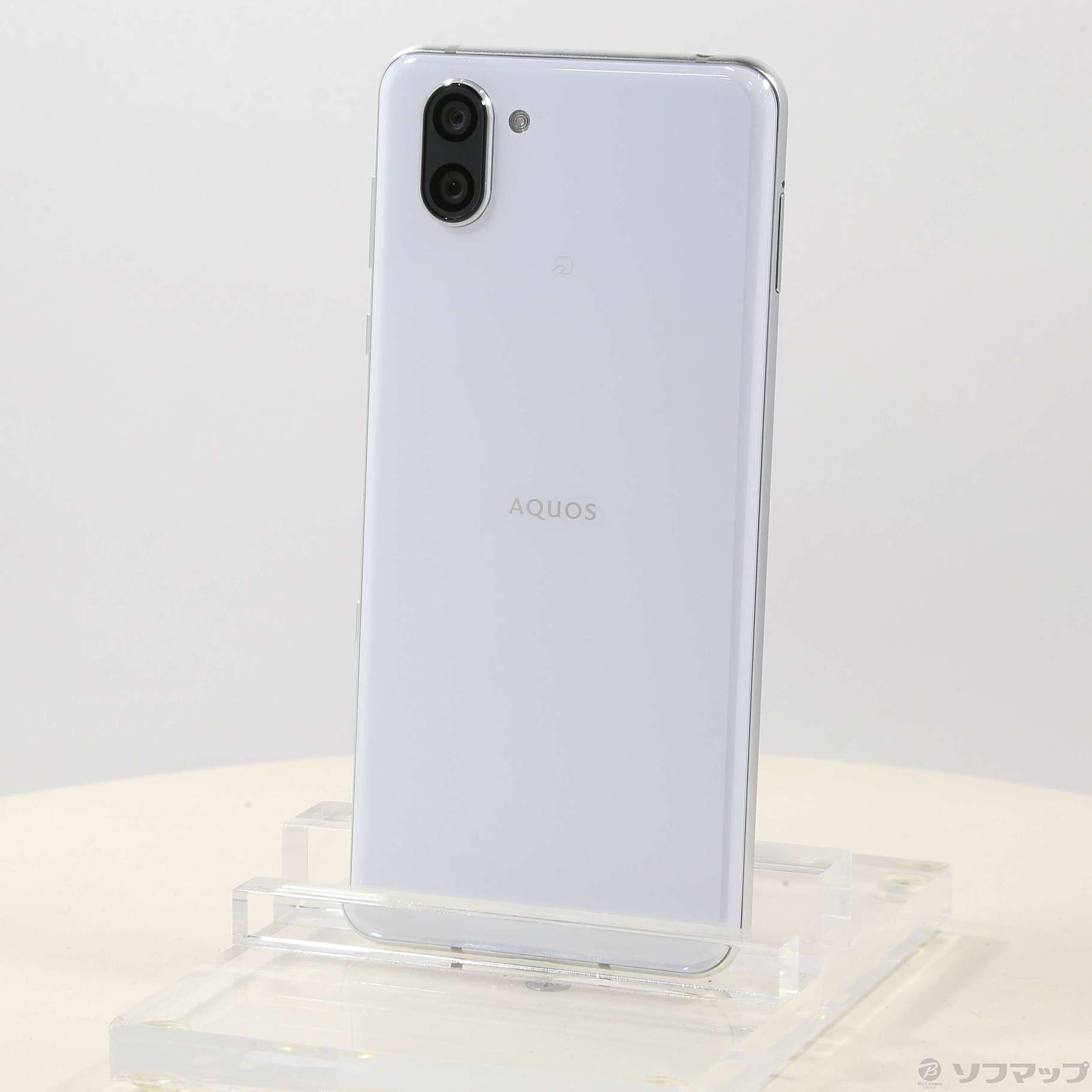 中古】AQUOS R3 128GB プラチナホワイト 808SH SoftBankロック解除SIM