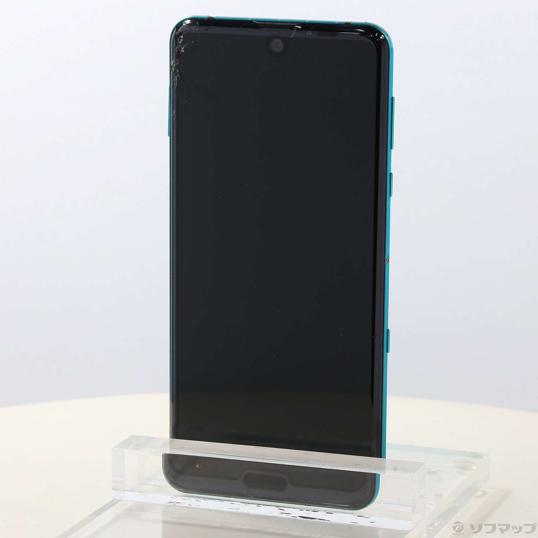 中古】AQUOS R3 128GB エレガントグリーン 808SH SoftBankロック解除
