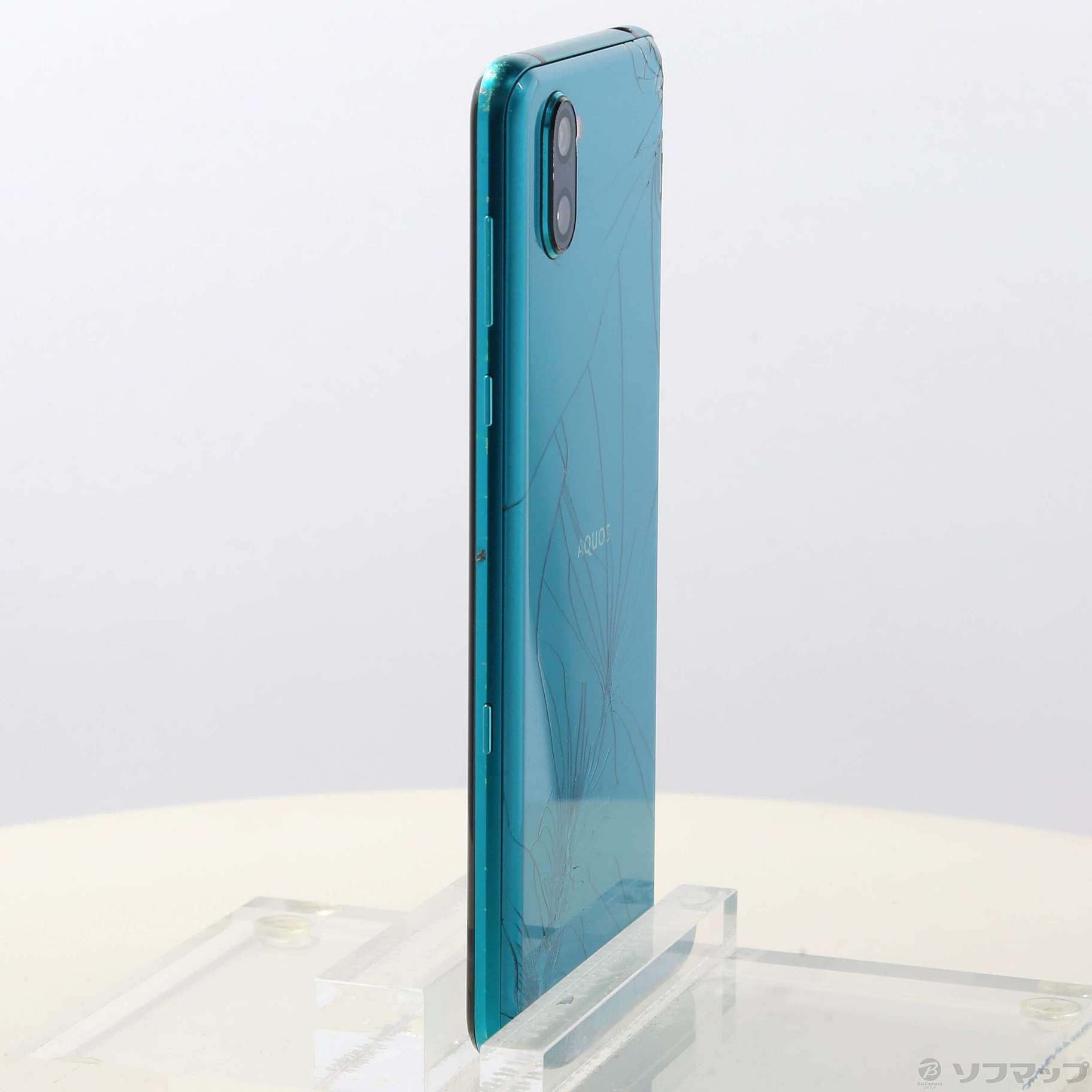 中古】AQUOS R3 128GB エレガントグリーン 808SH SoftBankロック解除