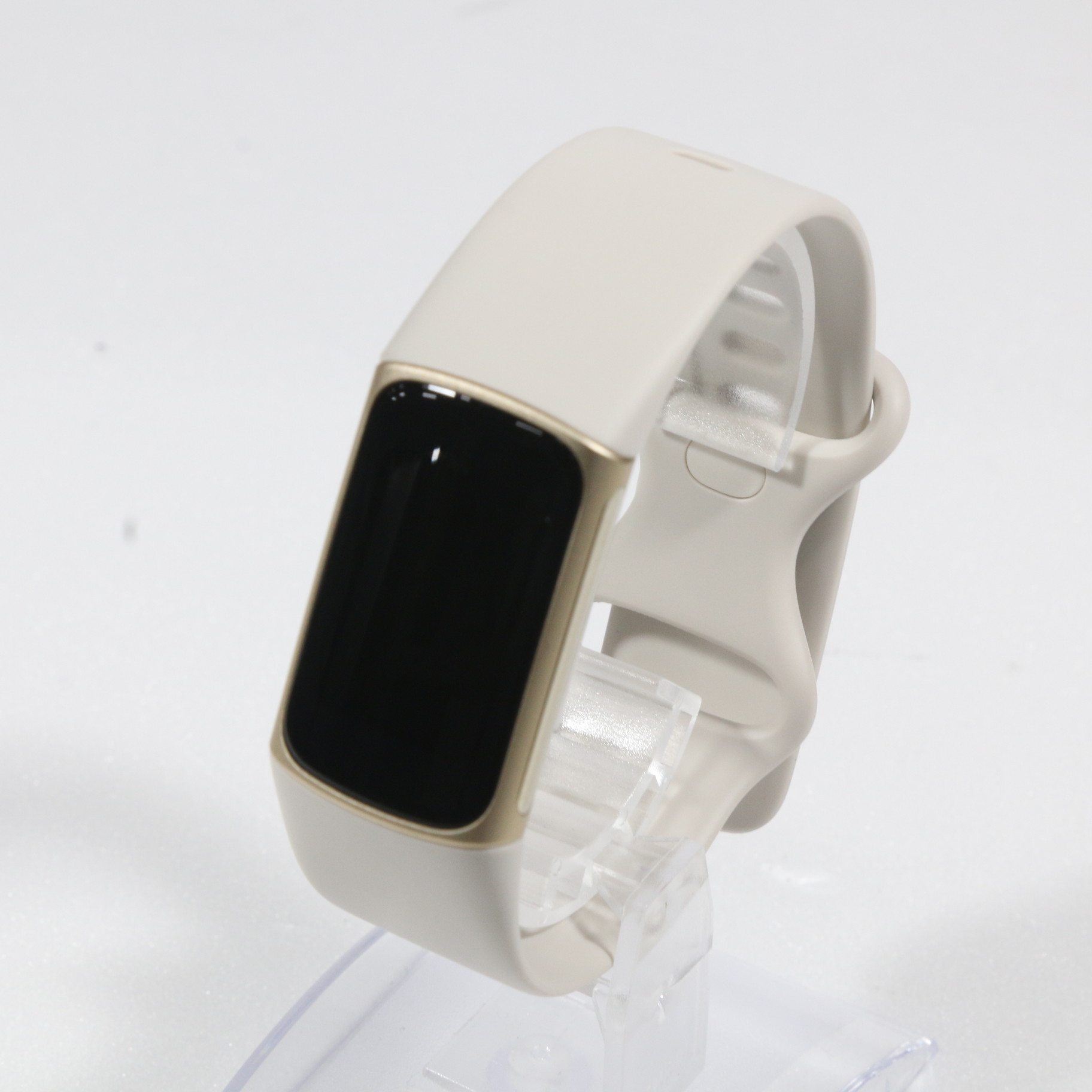 中古】Fitbit Charge5 FB421GLWT-FRCJK ルナホワイト／ソフトゴールド