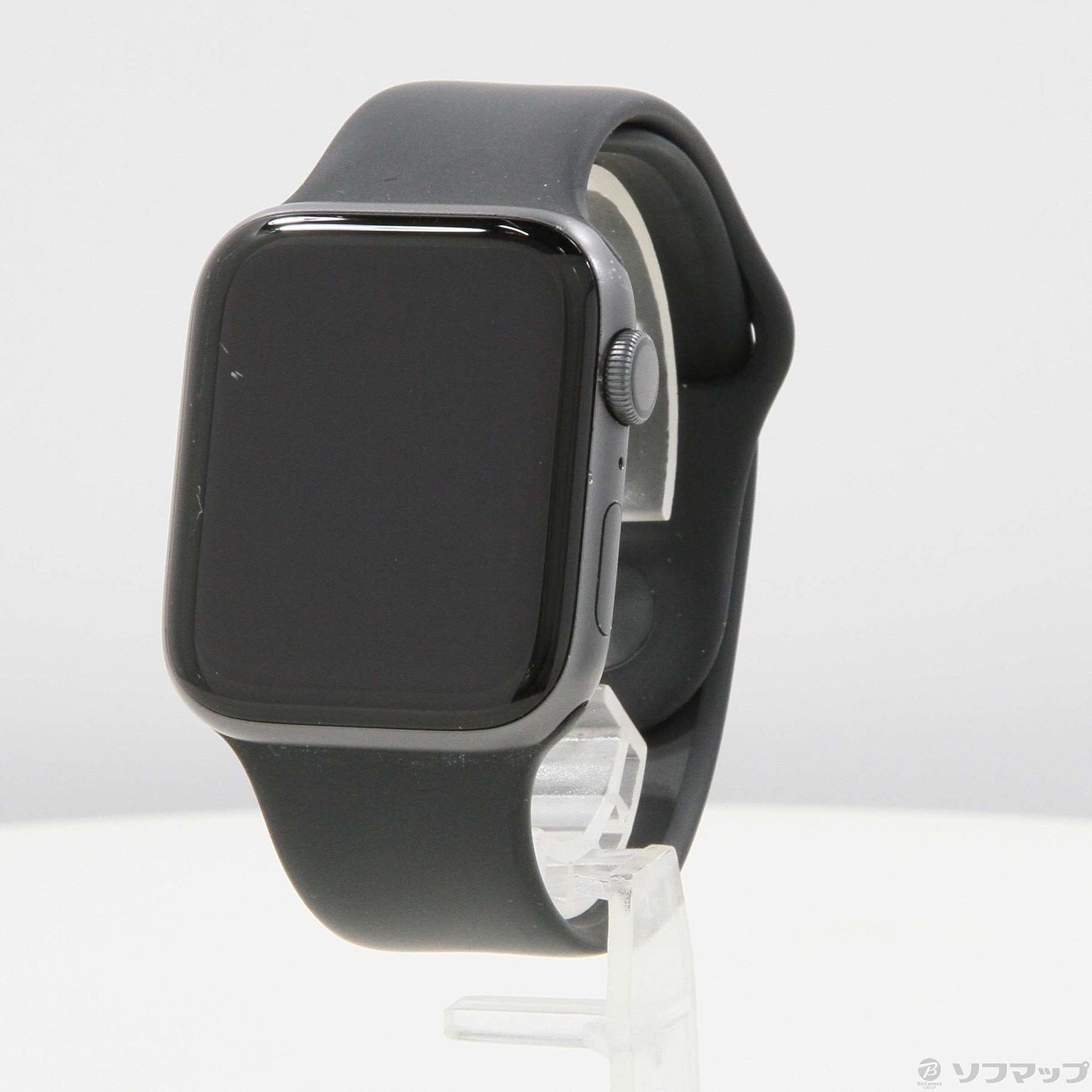 〔中古品〕 Apple Watch Series 4 GPS 44mm スペースグレイアルミニウムケース ブラックスポーツバンド