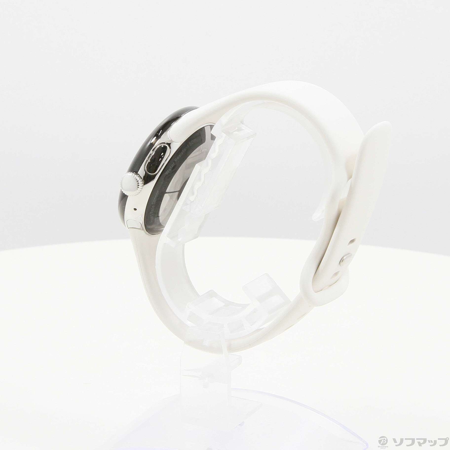 中古】Google Pixel Watch Polished Silver ステンレス ケース／Chalk