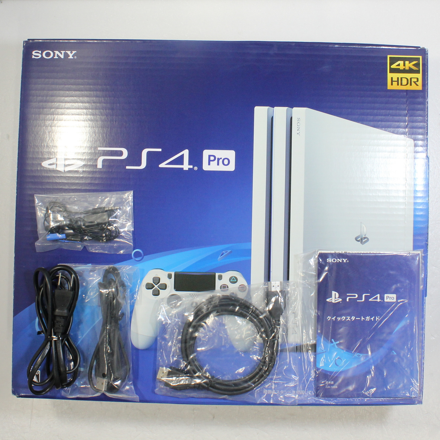 〔中古品〕 PlayStation 4 Pro グレイシャー・ホワイト 1TB CUH-7200BB02_4