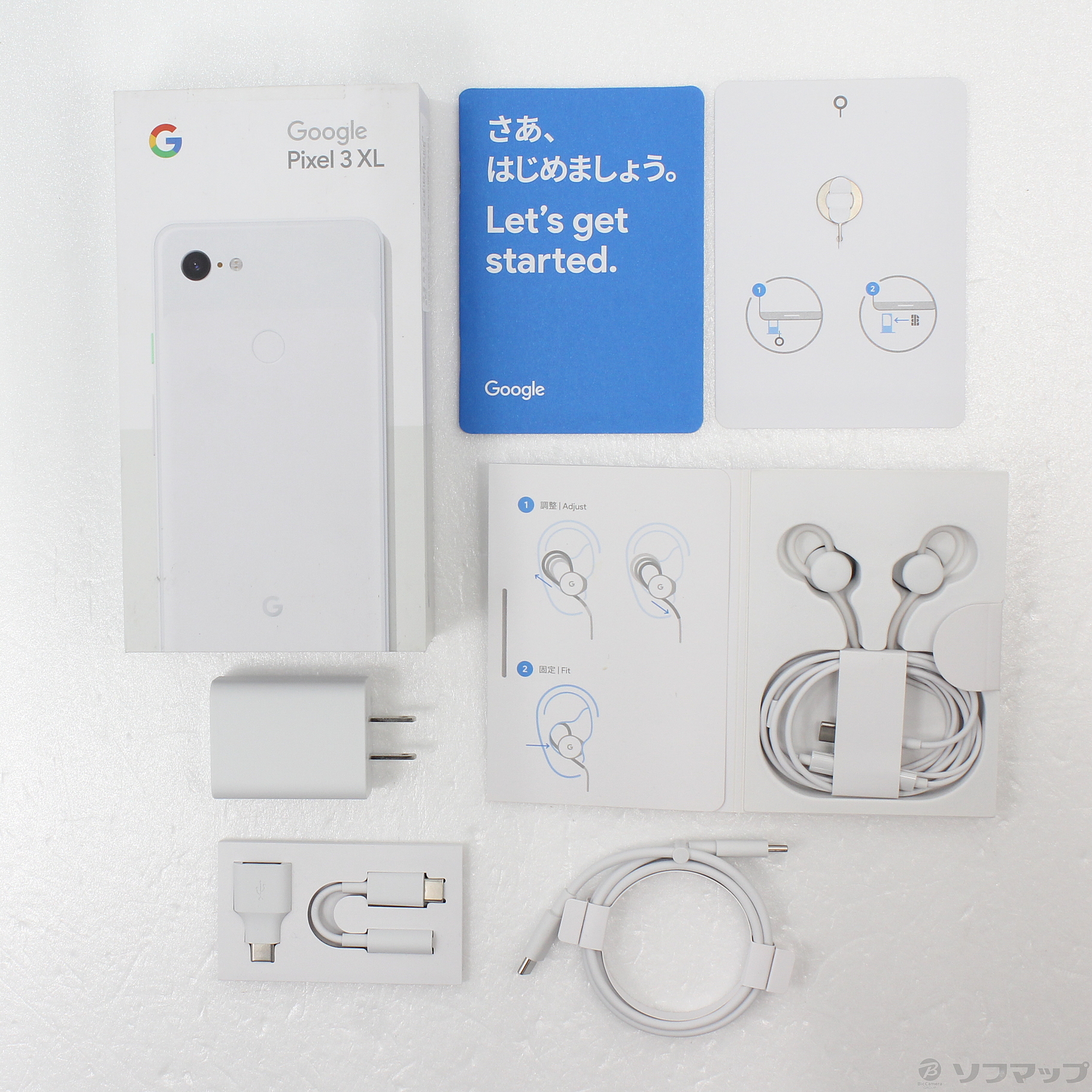 Google Pixel 3 XL 128GB クリアリーホワイト G013D docomoロック解除SIMフリー