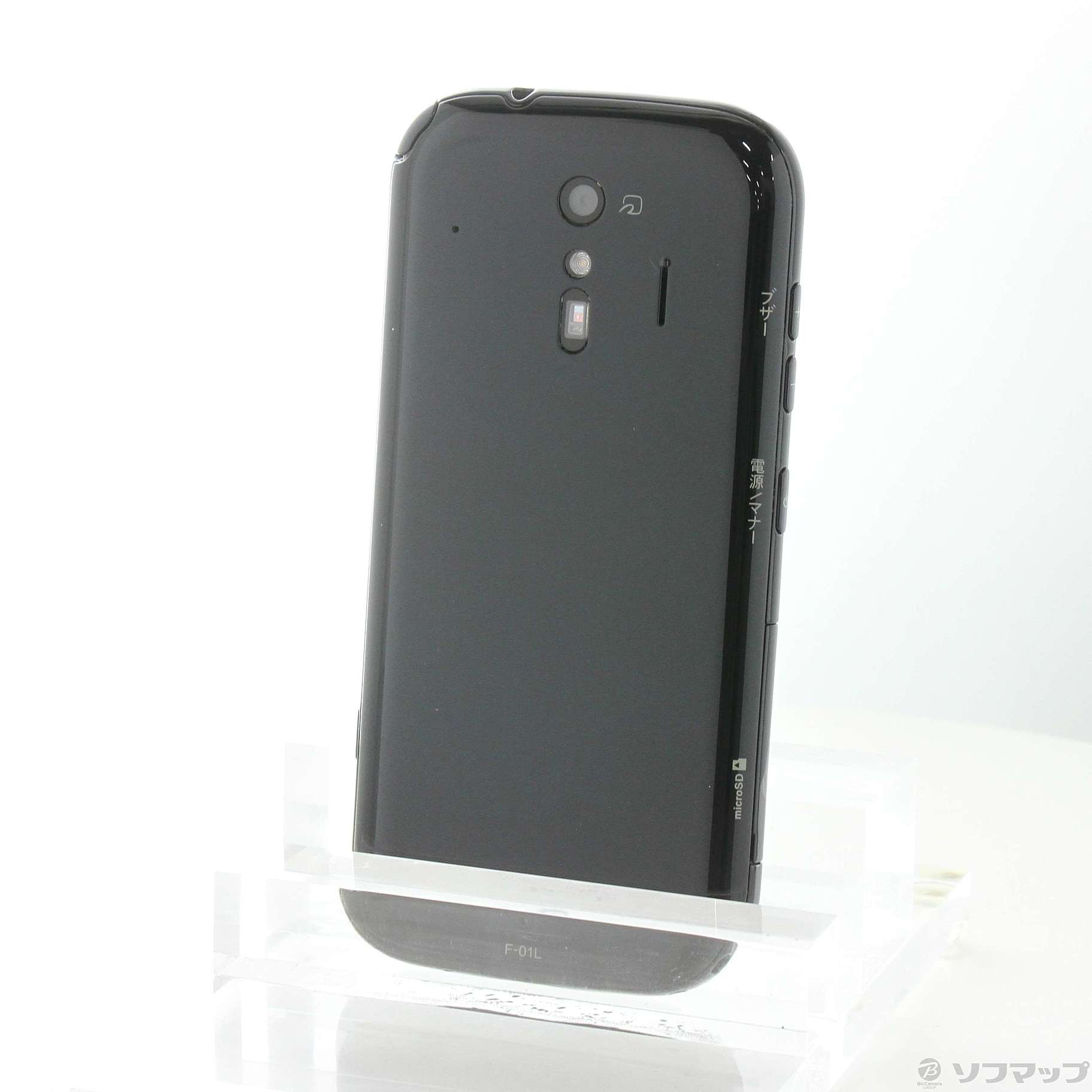 中古】らくらくスマートフォン me 32GB ブラック F-01L docomoロック