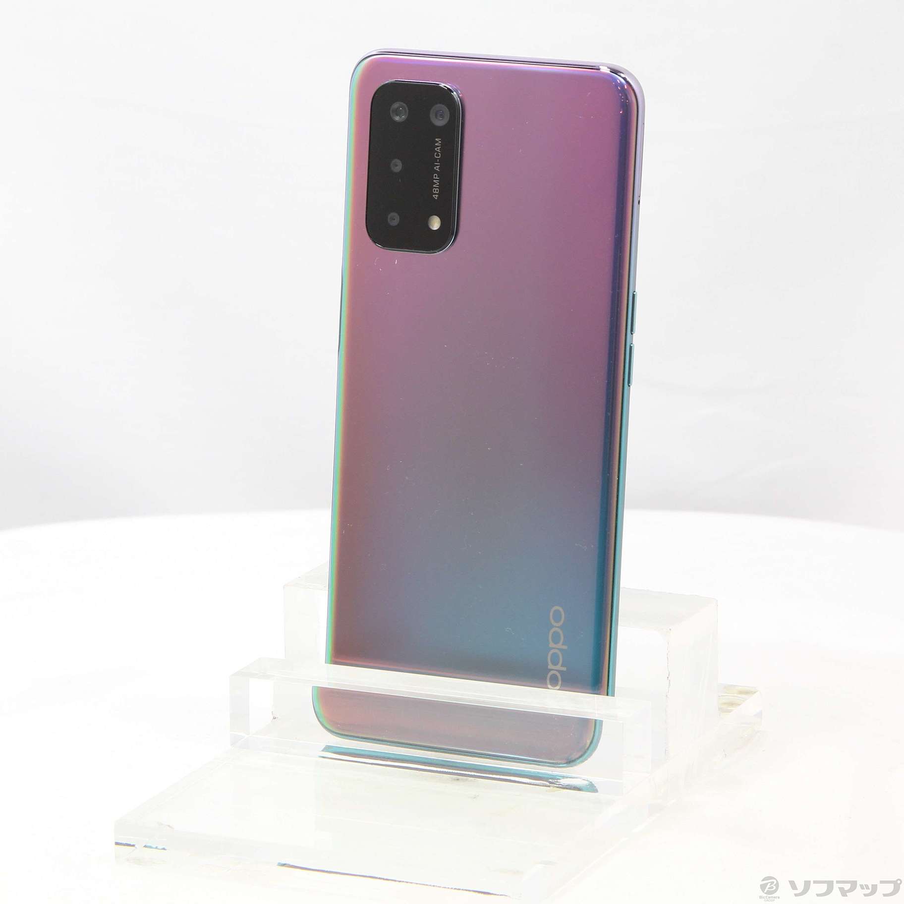 中古】OPPO A54 5G 64GB ファンタスティックパープル OPG02 UQ mobile