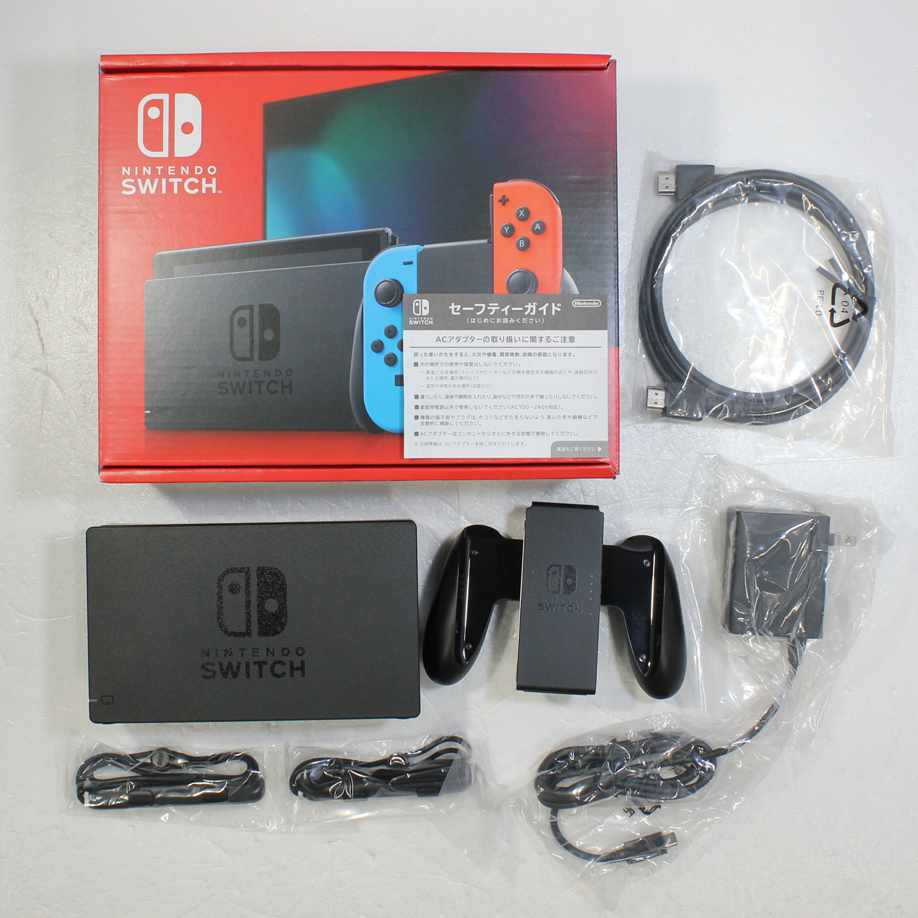 中古】Nintendo Switch Joy-Con (L) ネオンブルー／ (R) ネオンレッド