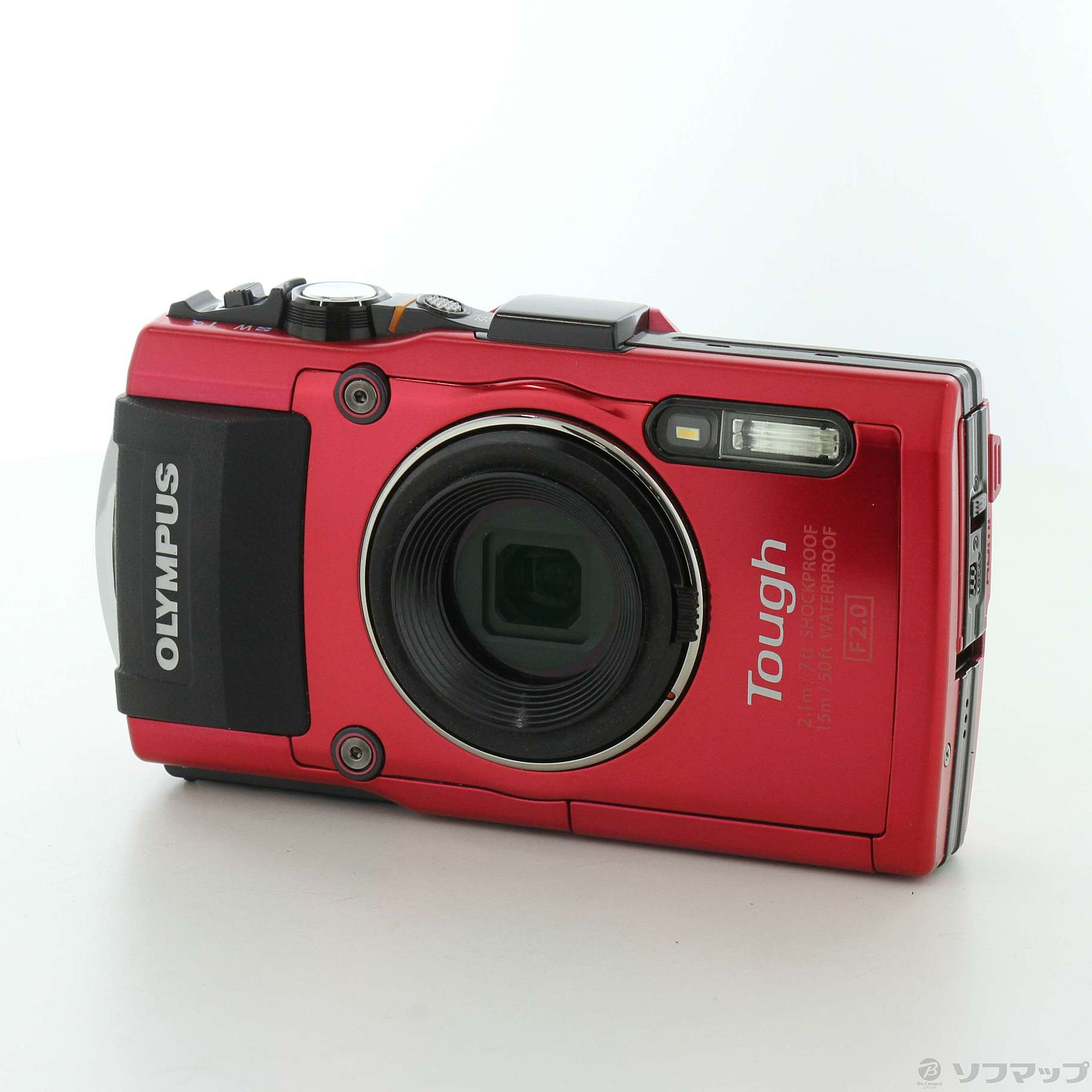 中古】OLYMPUS STYLUS TG-4 RED Tough (4倍／防水／SDXC／レッド