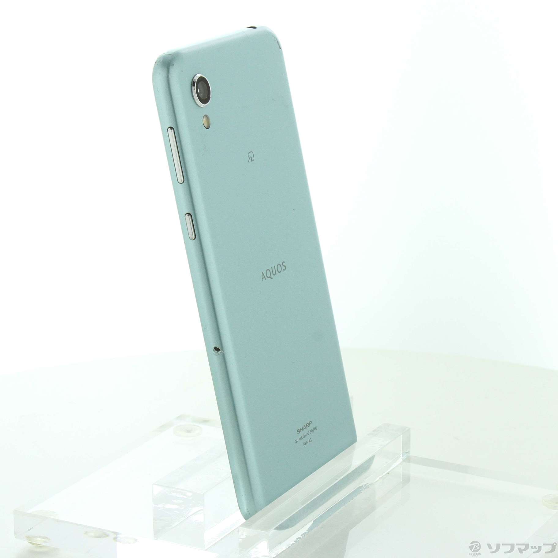 中古品〕 AQUOS sense2 32GB アイスグリーン SHV43 G auロック解除SIM