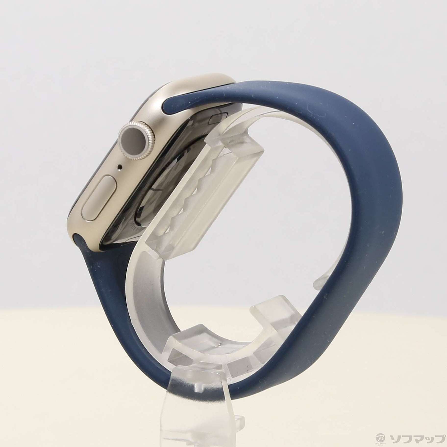 Apple Watch Series 8 GPS 41mm スターライトアルミニウムケース ストームブルーソロループ