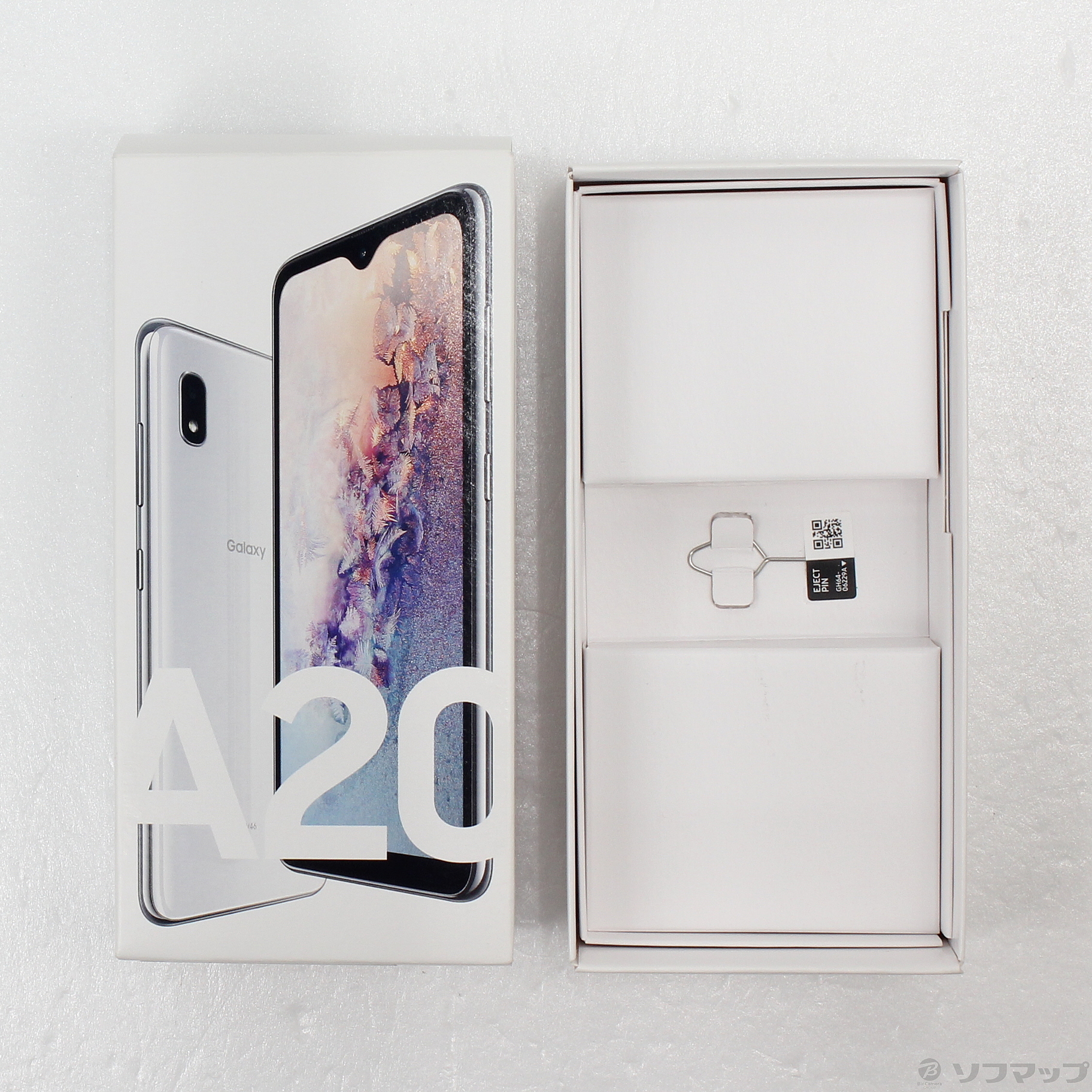 SAMSUNG - Jcomモバイル galaxy a20 scv46 スマホsimフリー 新品 未使用品 」SIMフリー Galaxy A20 SCV46 Black ブラック※赤