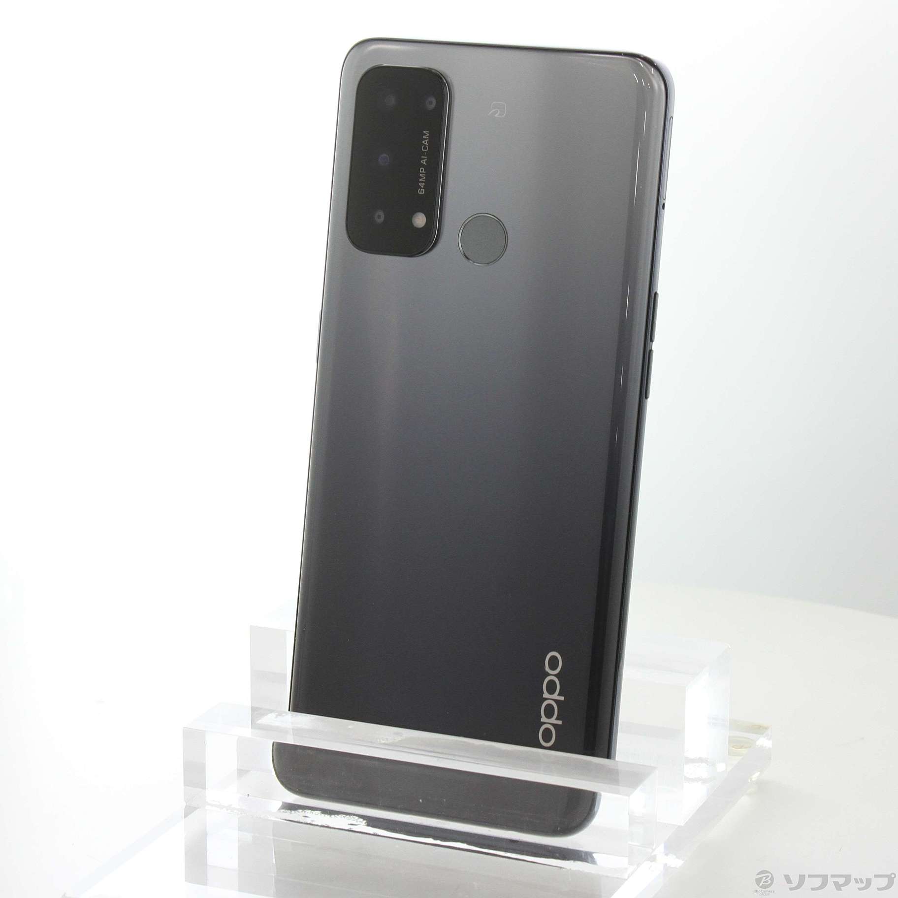 中古】OPPO Reno5 A 128GB シルバーブラック A103OP Y!mobile