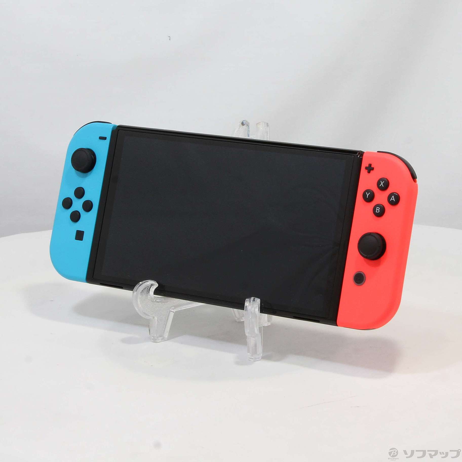 中古】Nintendo Switch 有機ELモデル Joy-Con(L) ネオンブルー／(R