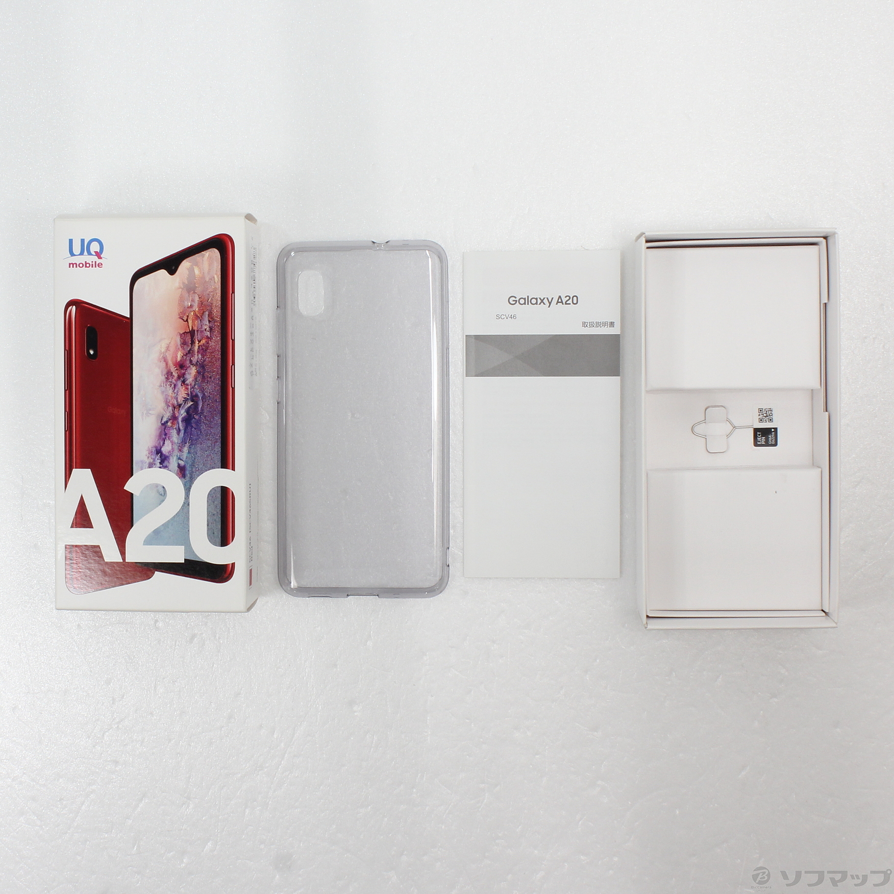 中古】GALAXY A20 32GB レッド SCV46R UQ mobile [2133044774328