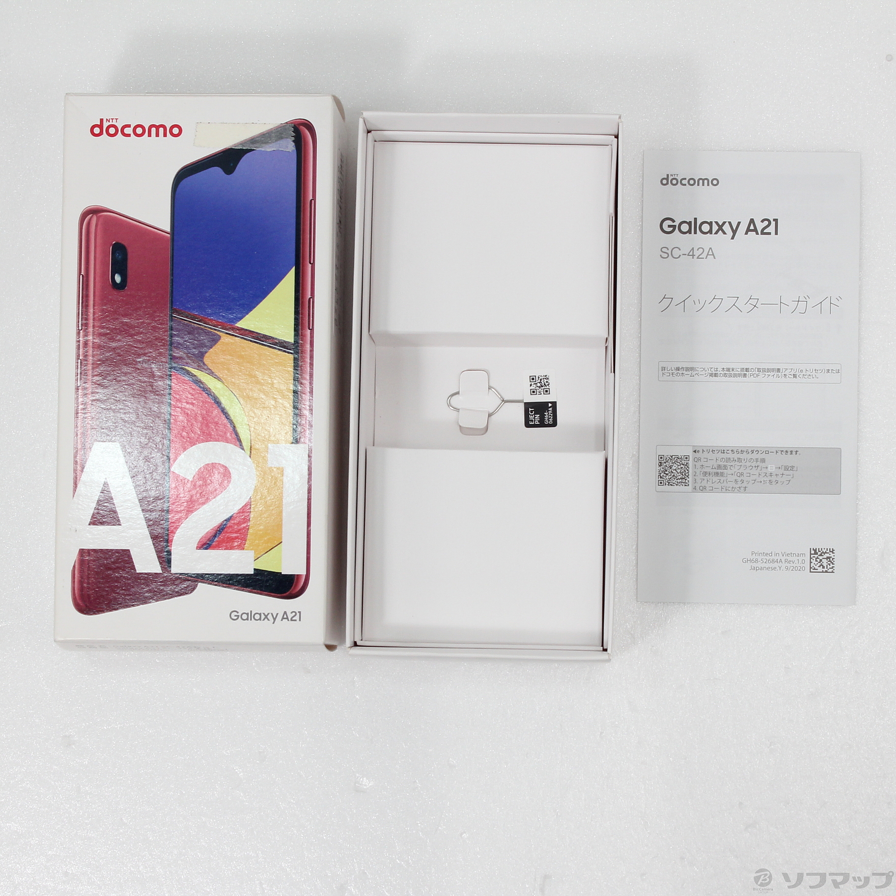Galaxy A21 SC-42A 5.8液晶 3GB 64GB レッド ドコモ-