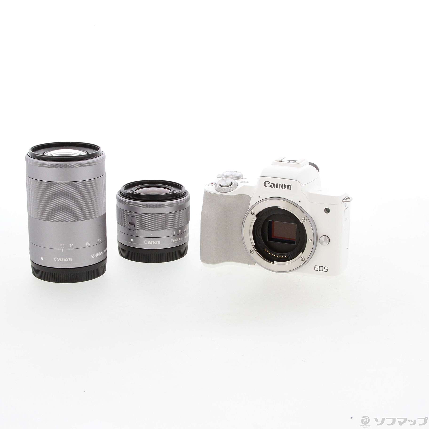 Canon キヤノン EOS Kiss M2 ダブルズームキット ホワイト 新品 