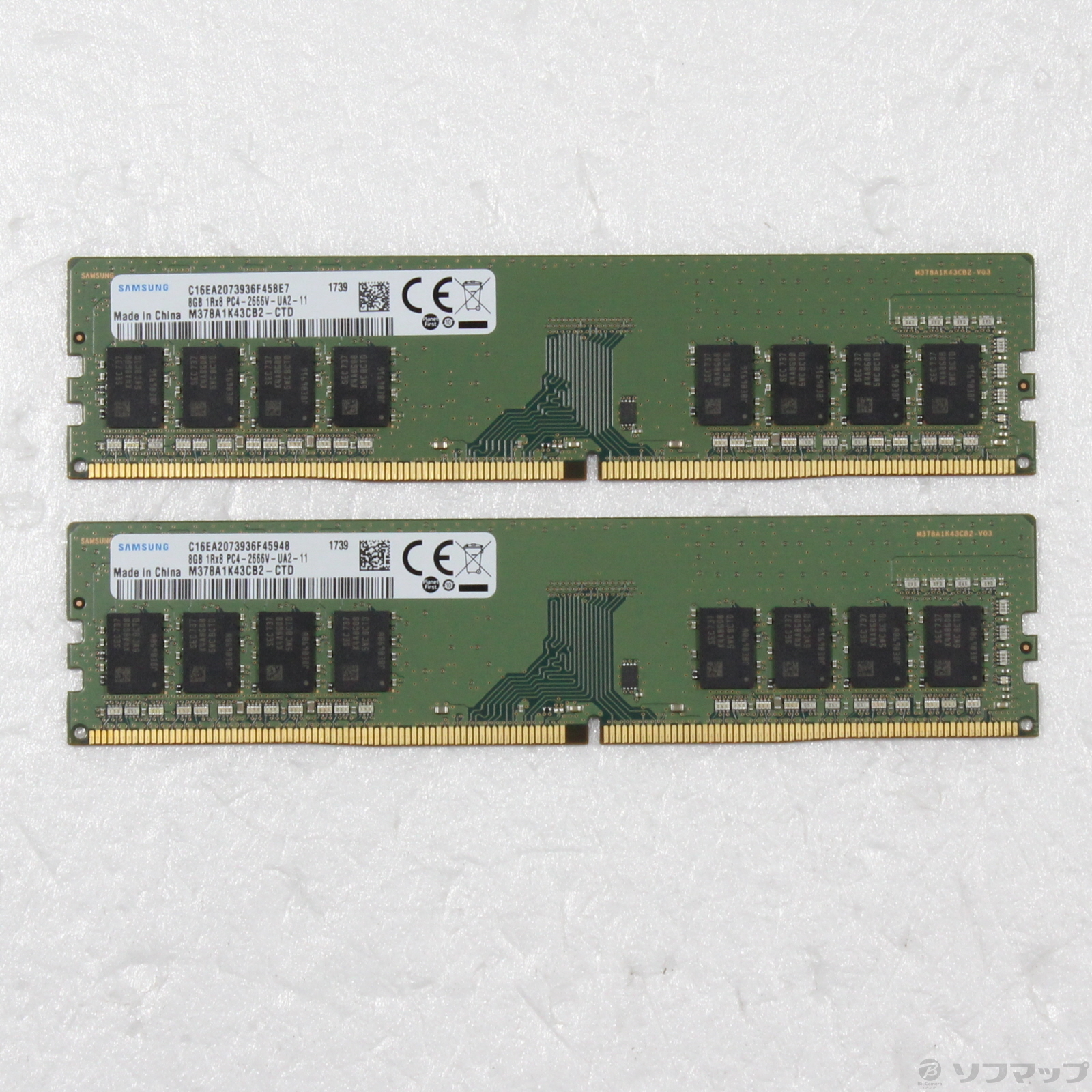 SAMSUNG ddr4 PC4-2666V 16GB ( 8GB 2枚 )