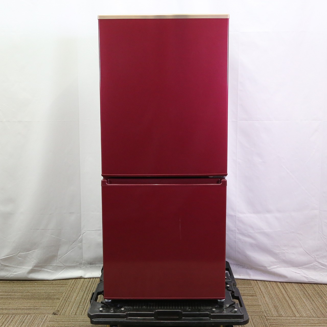 中古】〔展示品〕 冷蔵庫 レッド AQR-17MBK-R ［2ドア ／右開きタイプ 