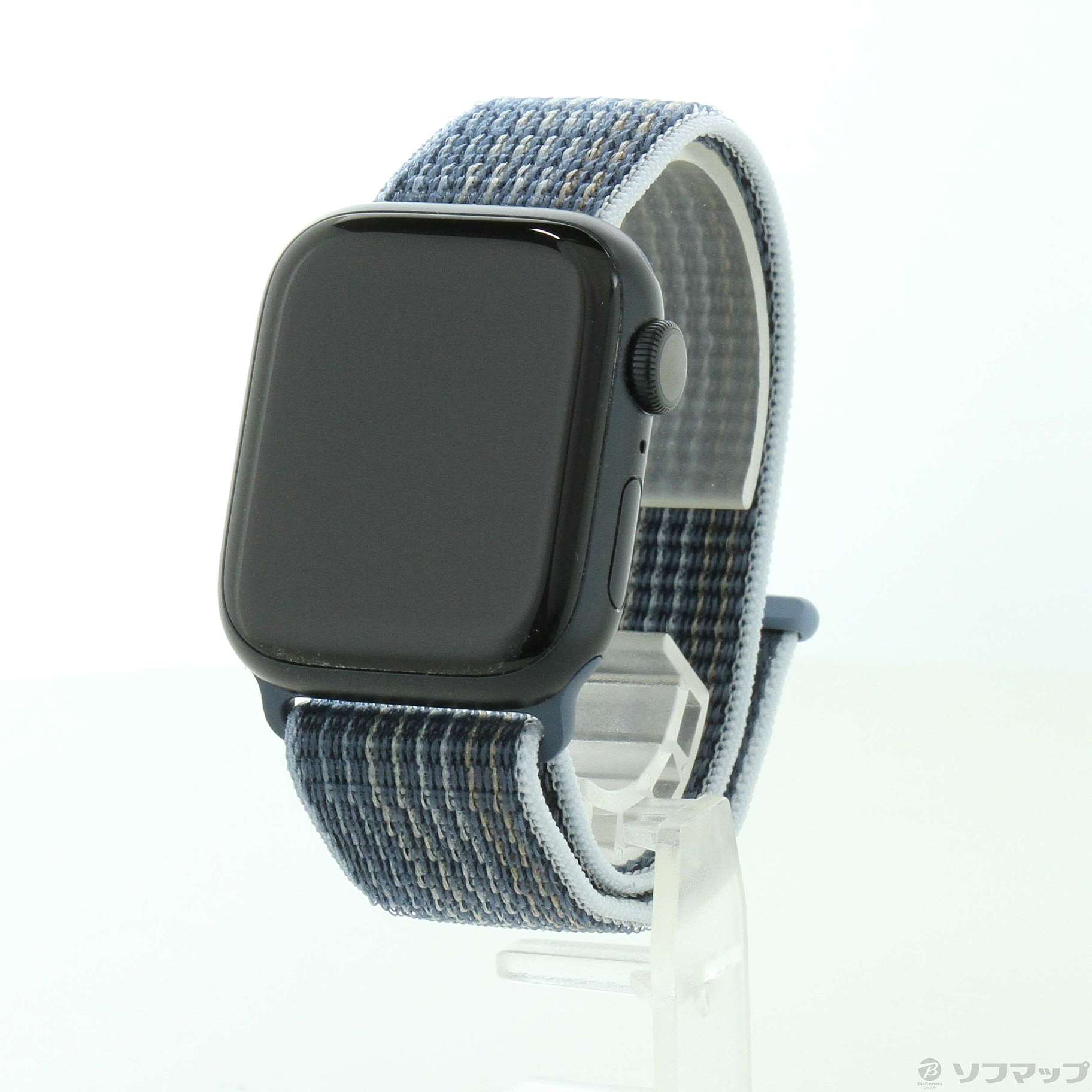 Apple Watch Series 8 GPS 41mm ミッドナイトアルミニウムケース ストームブルースポーツループ