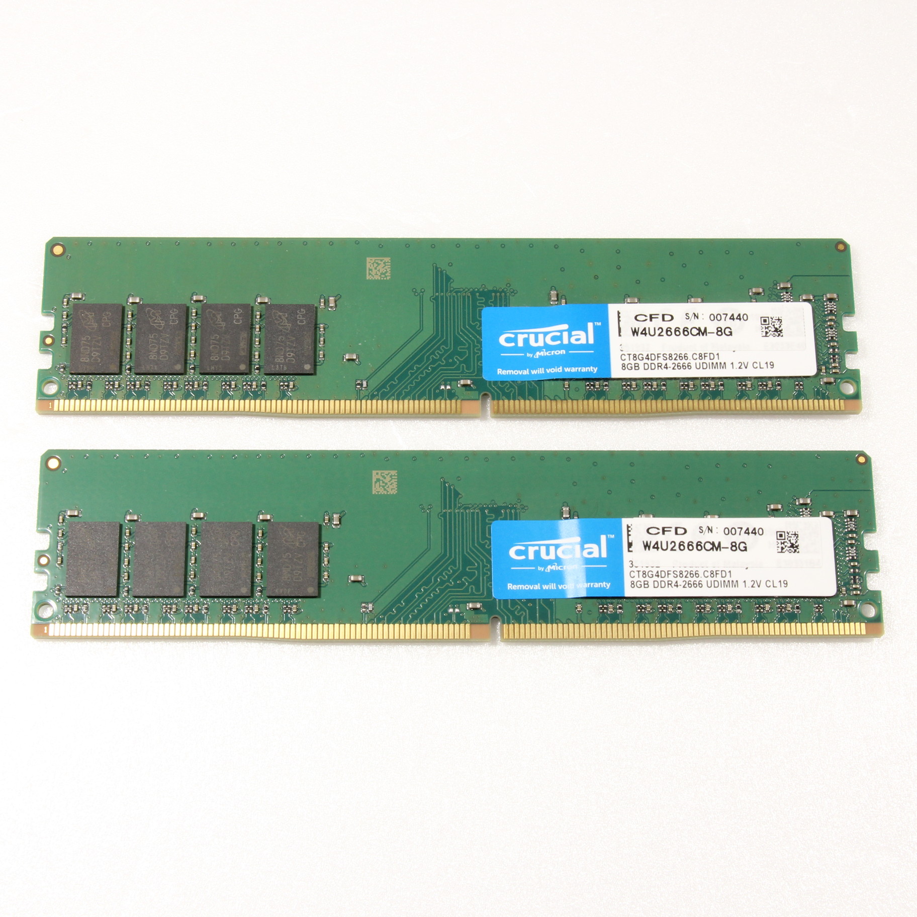 PCパーツデスクトップPC用メモリ　8GB×2枚 W4U2666CM-8G