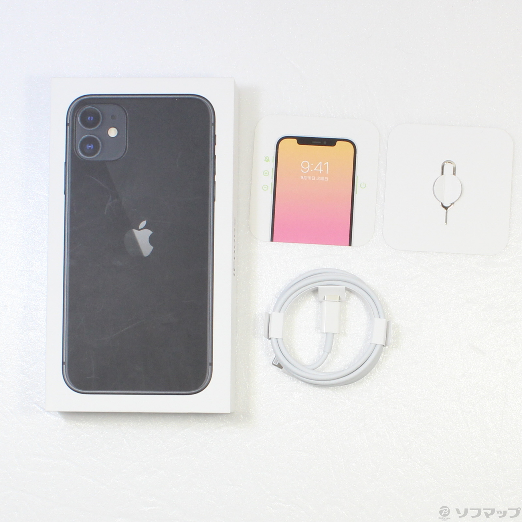 中古】iPhone11 64GB ブラック MHDA3J／A SIMフリー [2133044970317