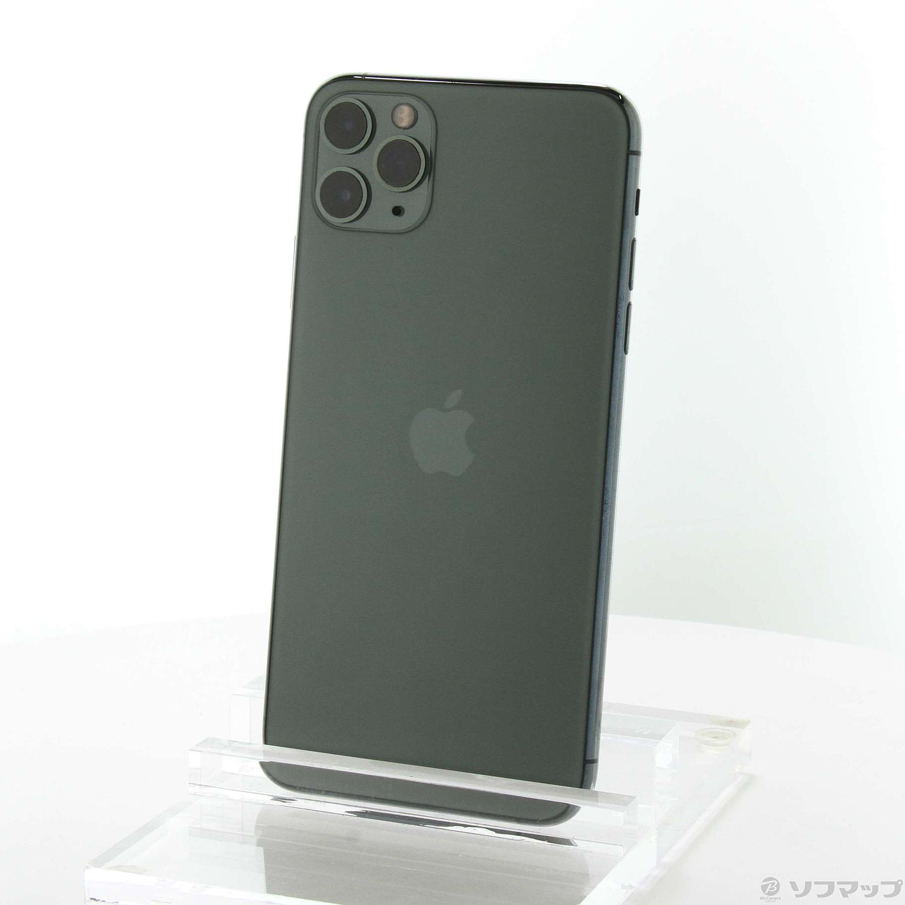 中古】iPhone11 Pro Max 64GB ミッドナイトグリーン MWHH2J／A SIM