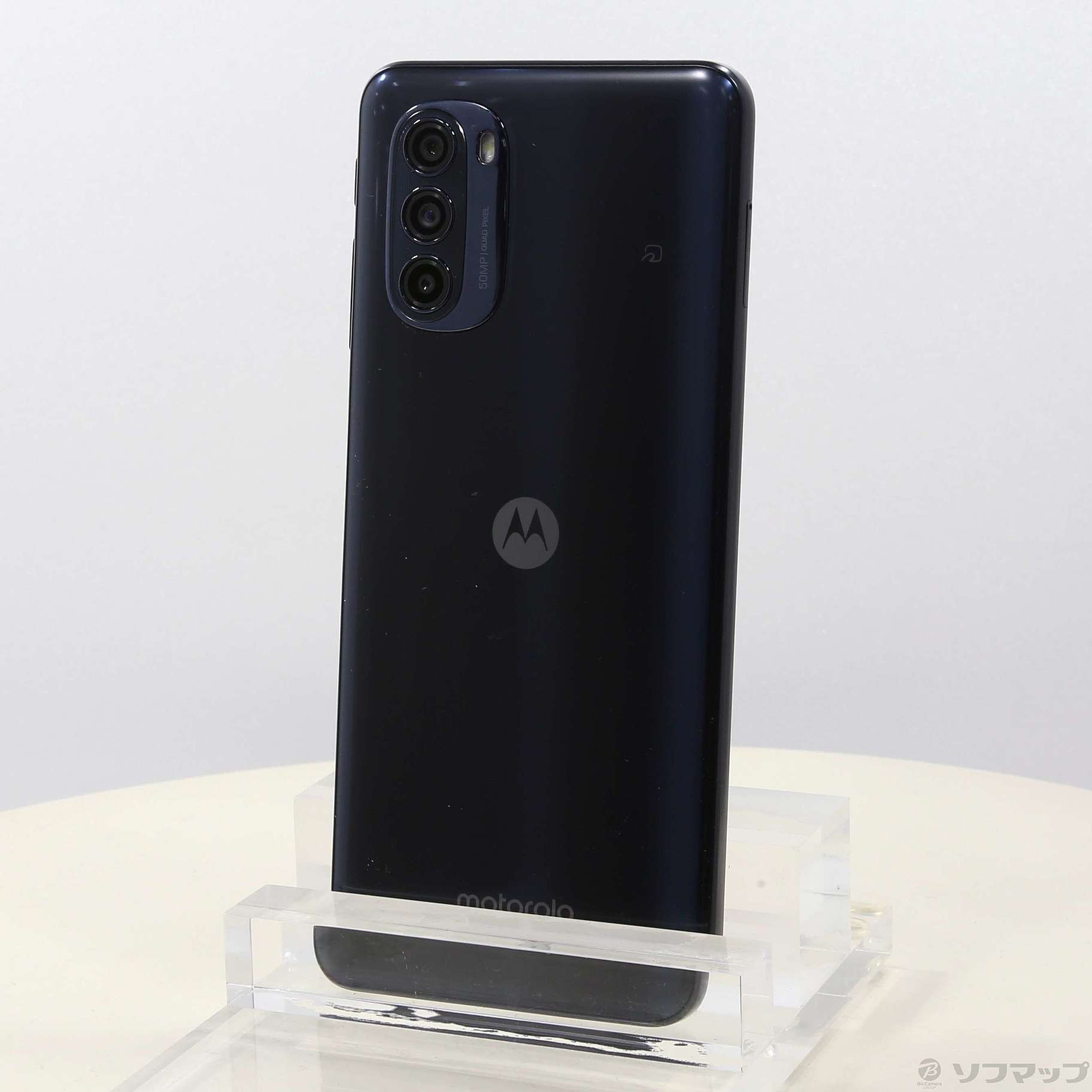 中古】moto g52j 5G 128GB インクブラック PATM0000JP SIMフリー