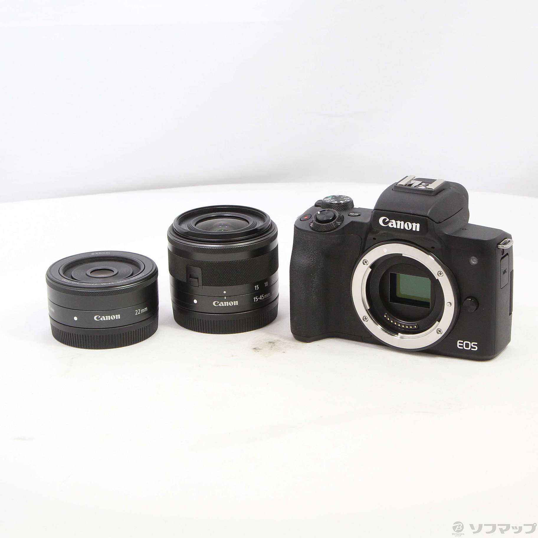 Canon EOS Kiss M2 ダブルレンズキット(黒)-