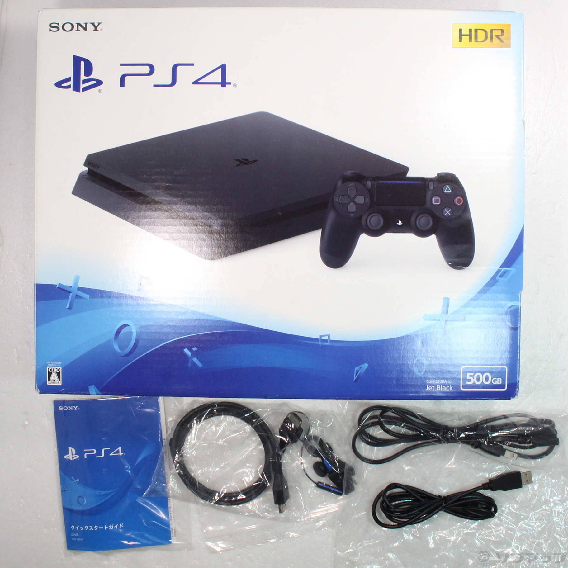 中古】PlayStation 4 ジェット・ブラック 500GB CUH-2200AB01 ◇02/10