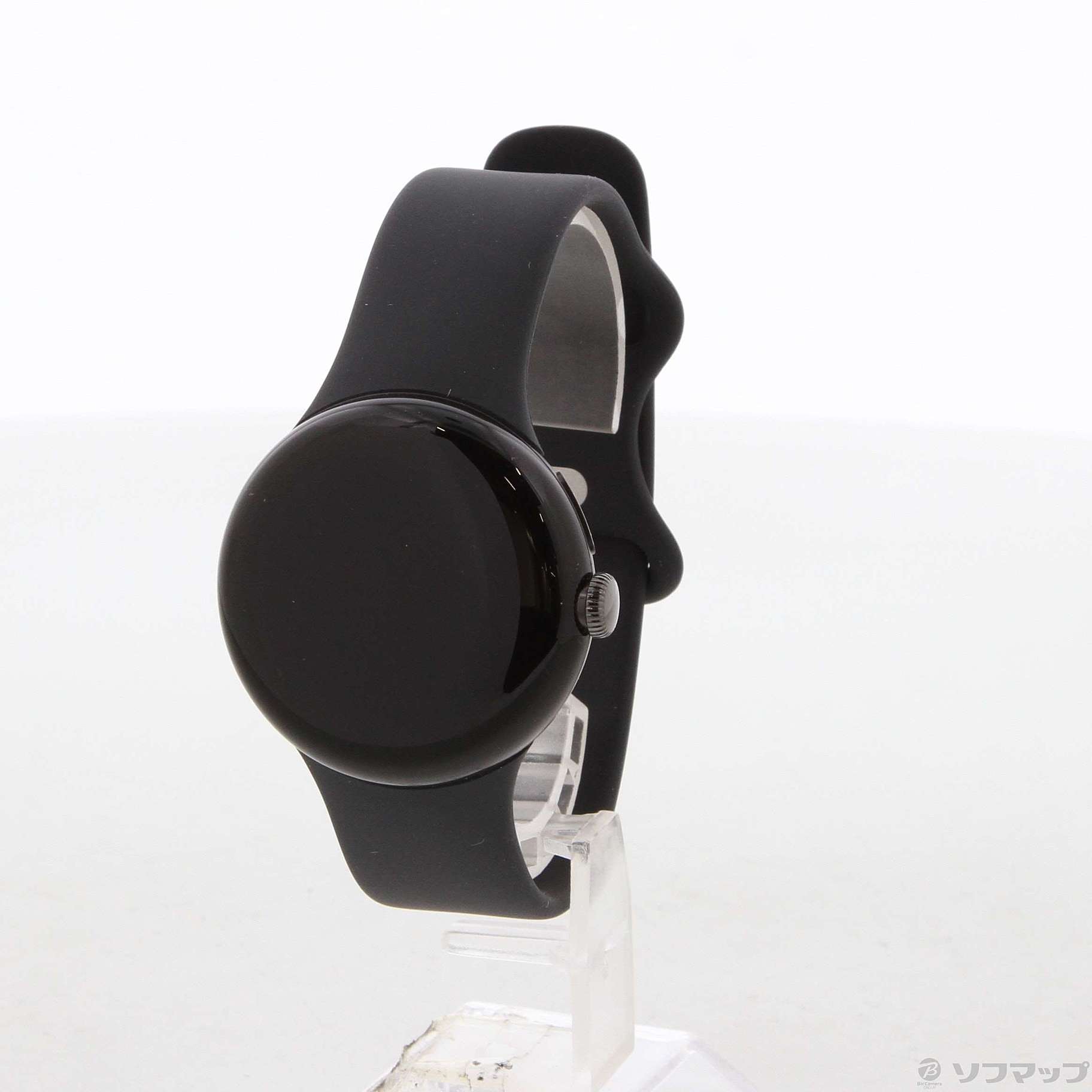 Google Pixel Watch Matte Black ステンレス ケース／Obsidian アクティブ バンド GA03119-TW