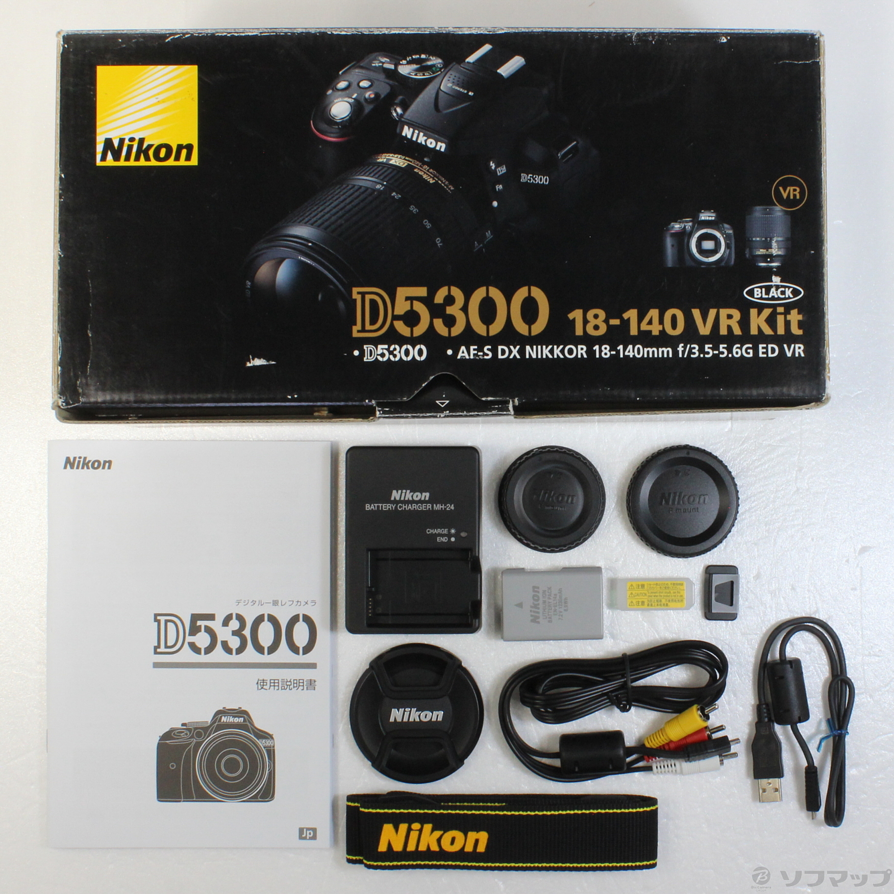 中古】NIKON D5300 18-140 VR レンズキット ブラック (2410万画素