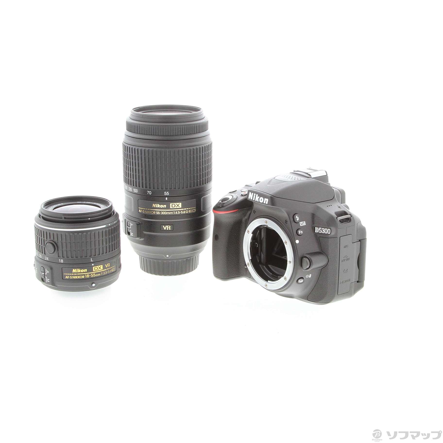 中古】NIKON D5300 ダブルズームキット ブラック ◇02/04(土)値下げ！ [2133045041177] -  リコレ！|ビックカメラグループ ソフマップの中古通販サイト